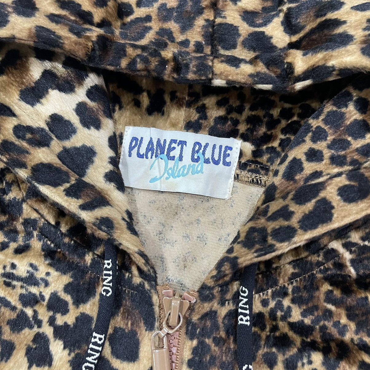 Art Comes First 🔥Vintage Planet Blue Island Leopard Print Hoodie Jacket Size US M / EU 48-50 / 2 - 14 Thumbnail