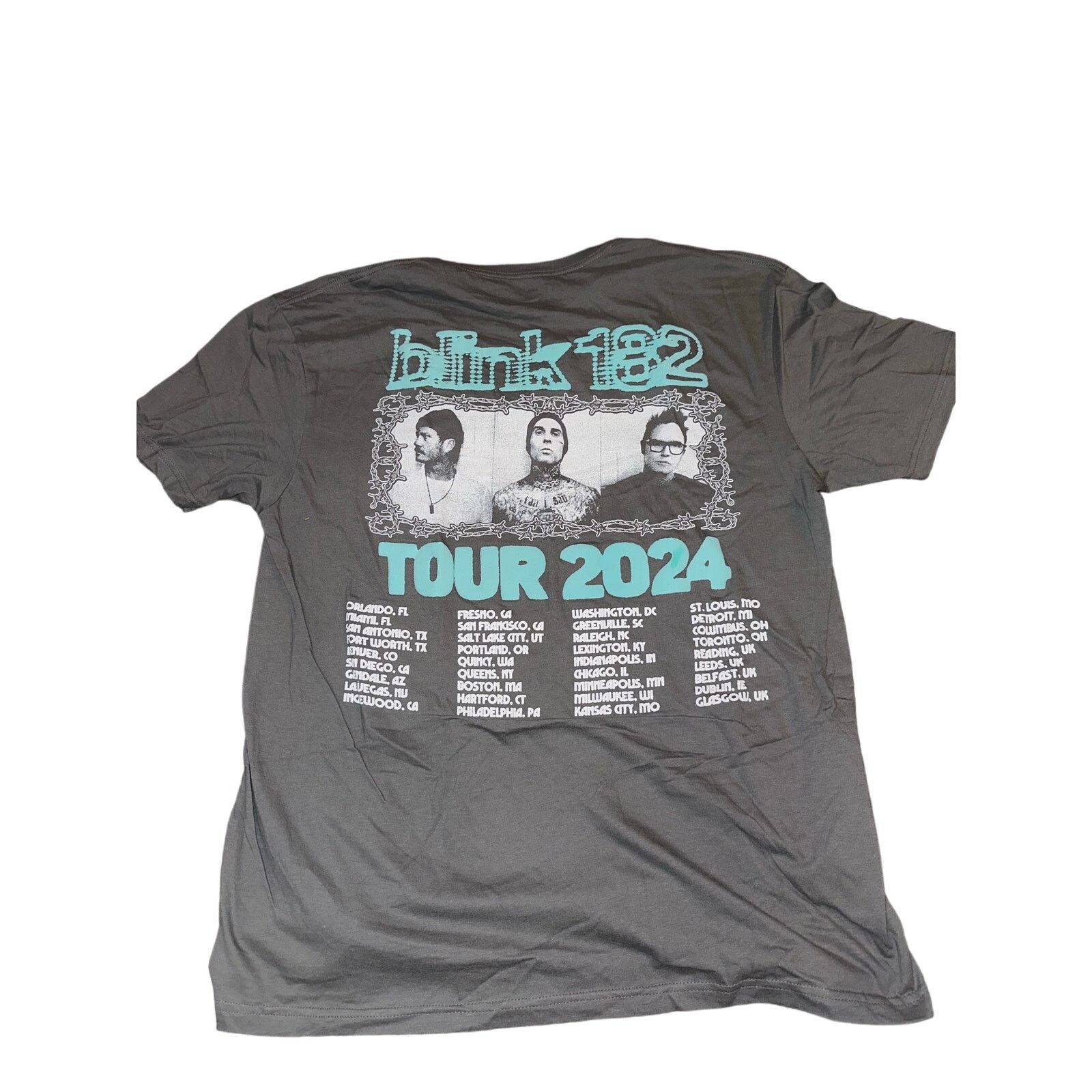 Band Tees 2024 BLINK 182 SHIRT WORLD TOUR CONCERT BLACK ONE MORE TIME Size US XL / EU 56 / 4 - 2 Thumbnail