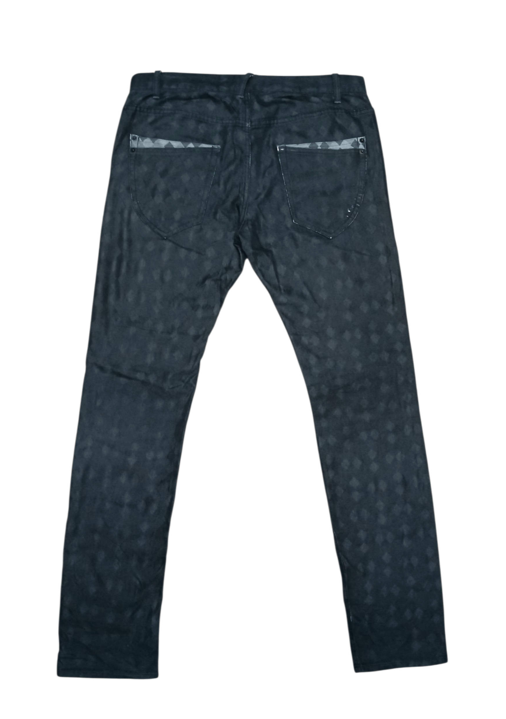 semanticdesign Semanticdesign Black Diamond Pattern Jeans Size US 34 / EU 50 - 2 Thumbnail