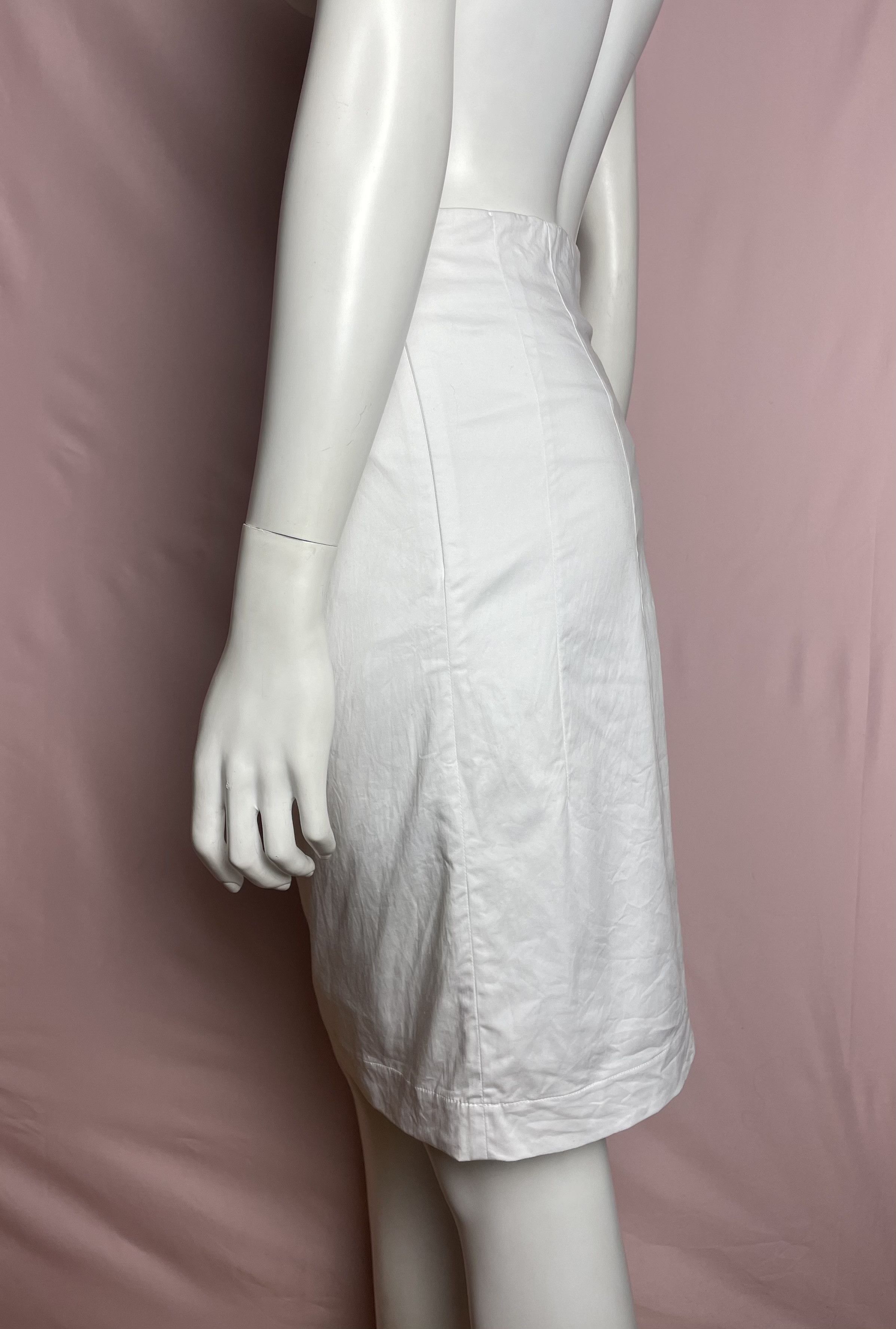Jil Sander Jil Sander White Elegant Pencil Skirt Size EU36 Size 26" / US 2 / IT 38 - 3 Thumbnail