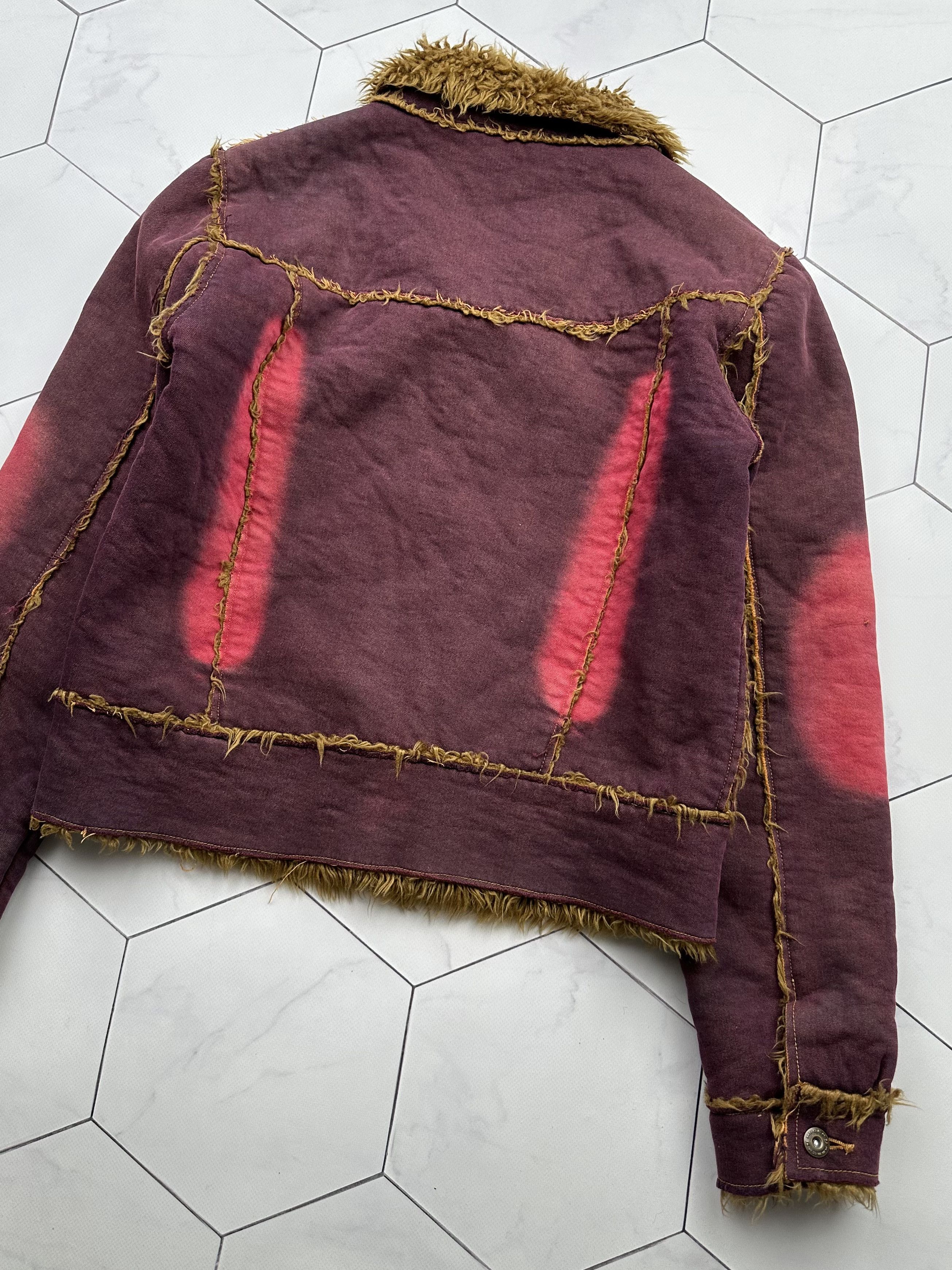 Vintage Vintage Faded Faux Sheepskin Jacket (B365)D15 E2 Size S / US 4 / IT 40 - 8 Thumbnail