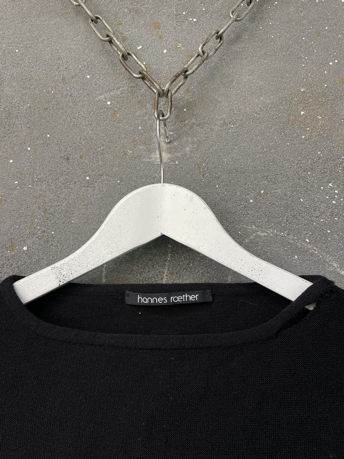 hannes roether Hannes Roether Black Double Knit Sweater Avant Garde Rare Size S / US 4 / IT 40 - 8 Thumbnail