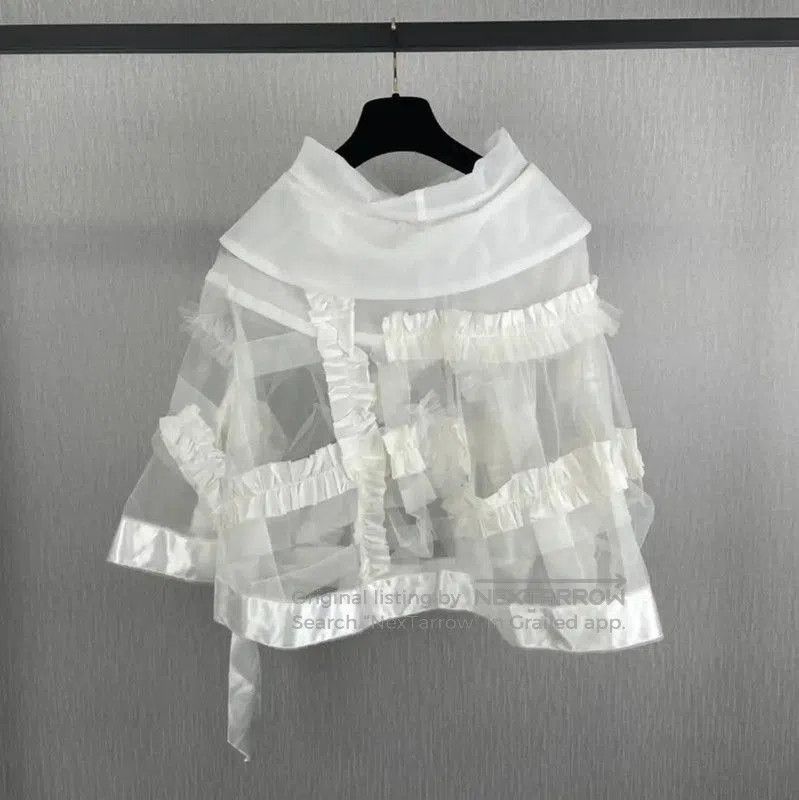 Comme des Garcons COMME des GARÇONS White Long Sleeve Top . Size M / US 6-8 / IT 42-44 - 1 Thumbnail