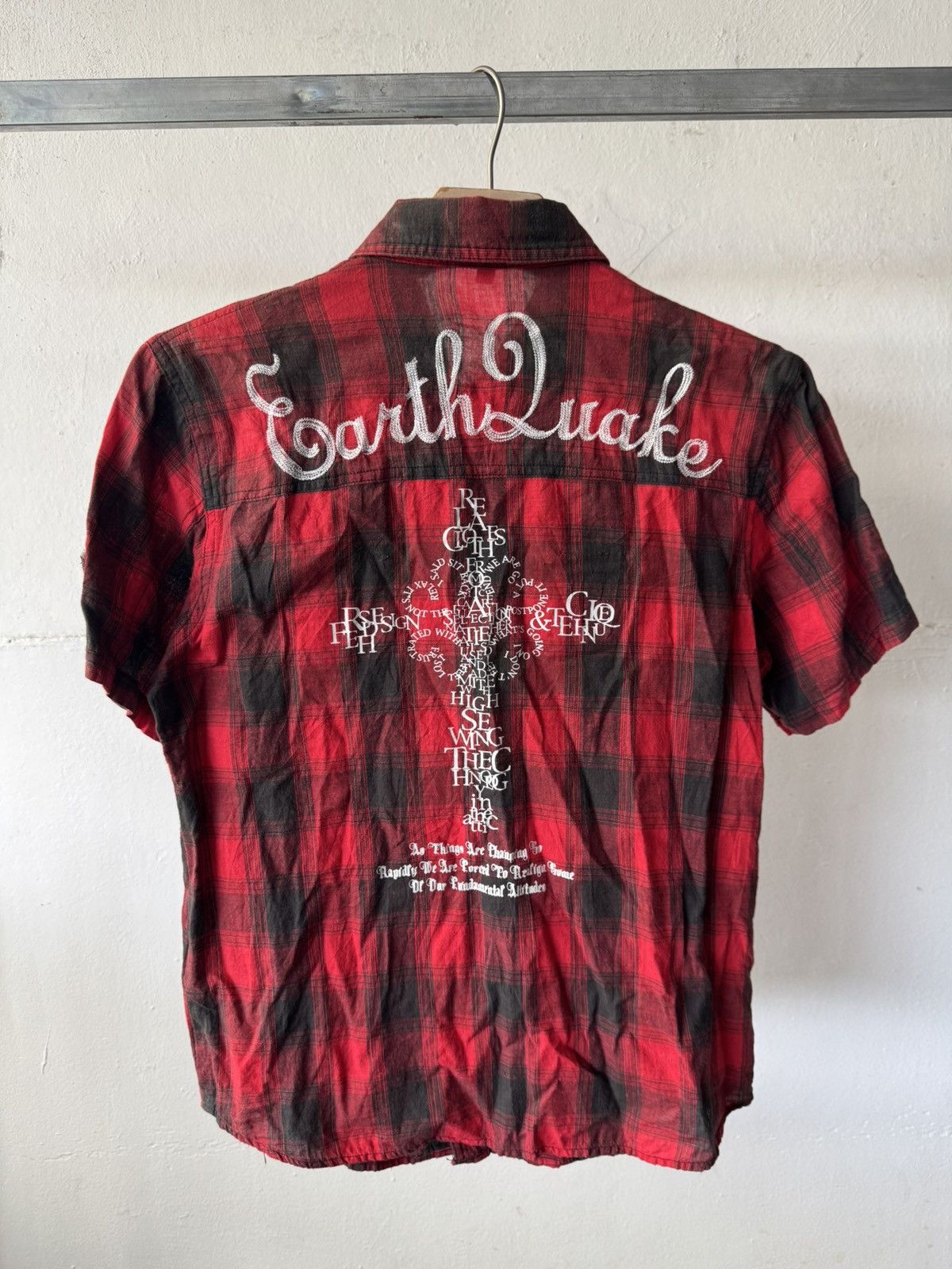 If Six Was Nine In the attic punk poem y2k button shirt Size US M / EU 48-50 / 2 - 1 Thumbnail