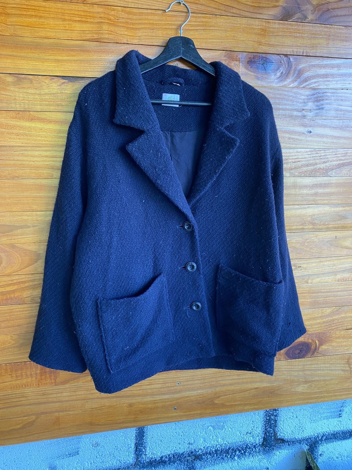Lacoste Vintage Lacoste Black Wool Blend Tailored Jacket Made China Size L / US 10 / IT 46 - 5 Thumbnail