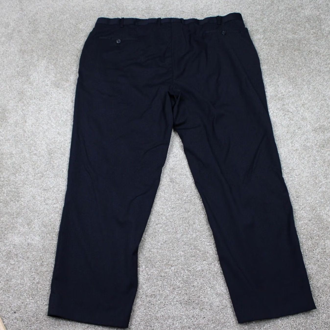 Peter Millar Peter Millar Pants Mens 32R Dress Straight Leg Blue Wool 30" Inseam Flat Front Stretch Regular Velvet? Size US 32 / EU 48 - 6 Thumbnail