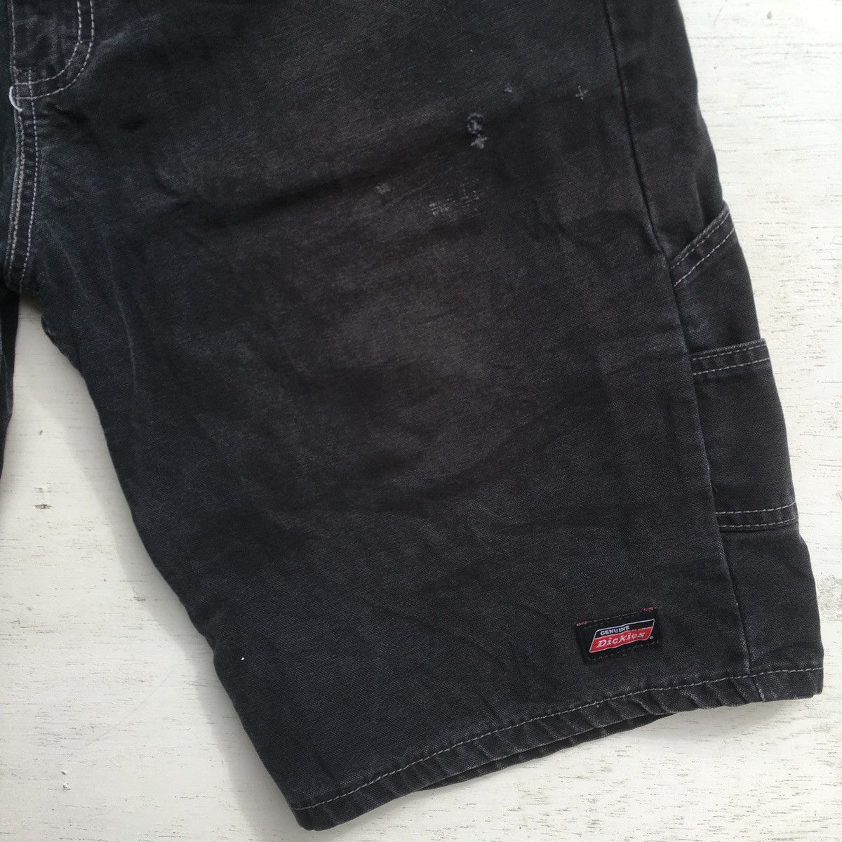 Dickies × Vintage SUN FADED VINTAGE DICKIES DISTRESSED CARPENTER JORTS Size US 35 - 7 Thumbnail