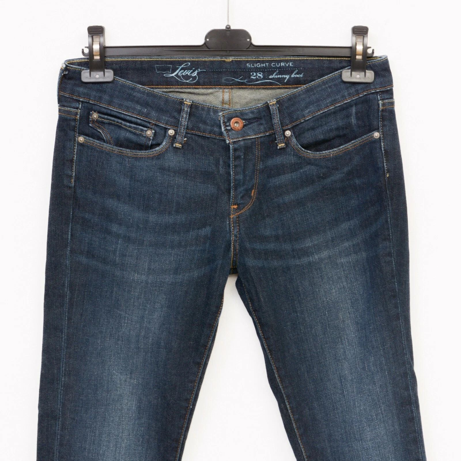Levi's STRAUSS Slight Curve Skinny Boot Women W28 L32 Wide Trousers Size 28" / US 6 / IT 42 - 7 Thumbnail