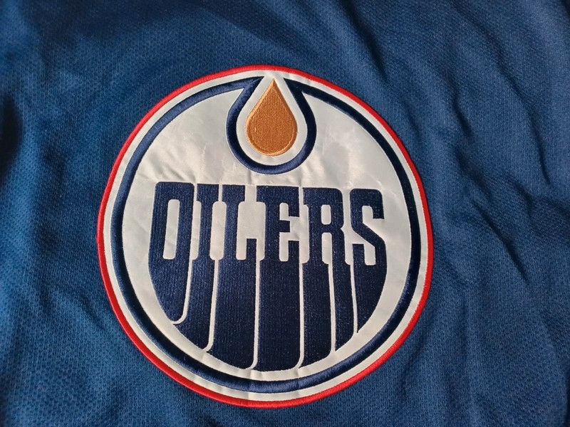 NHL × Starter × Vintage Starter Nhl Edmonton Oilers Hockey Jersey Size US L / EU 52-54 / 3 - 6 Thumbnail