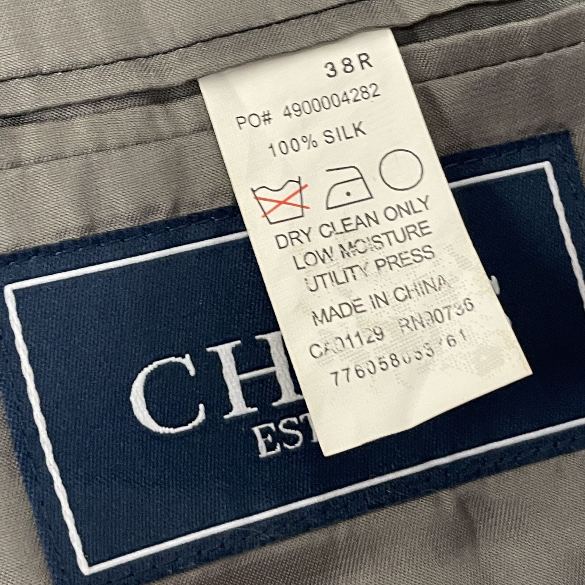 Chaps Ralph Lauren Chaps Ralph Lauren HOUNDSTOOTH Overcheck SILK Sport Coat Size 38R - 7 Thumbnail