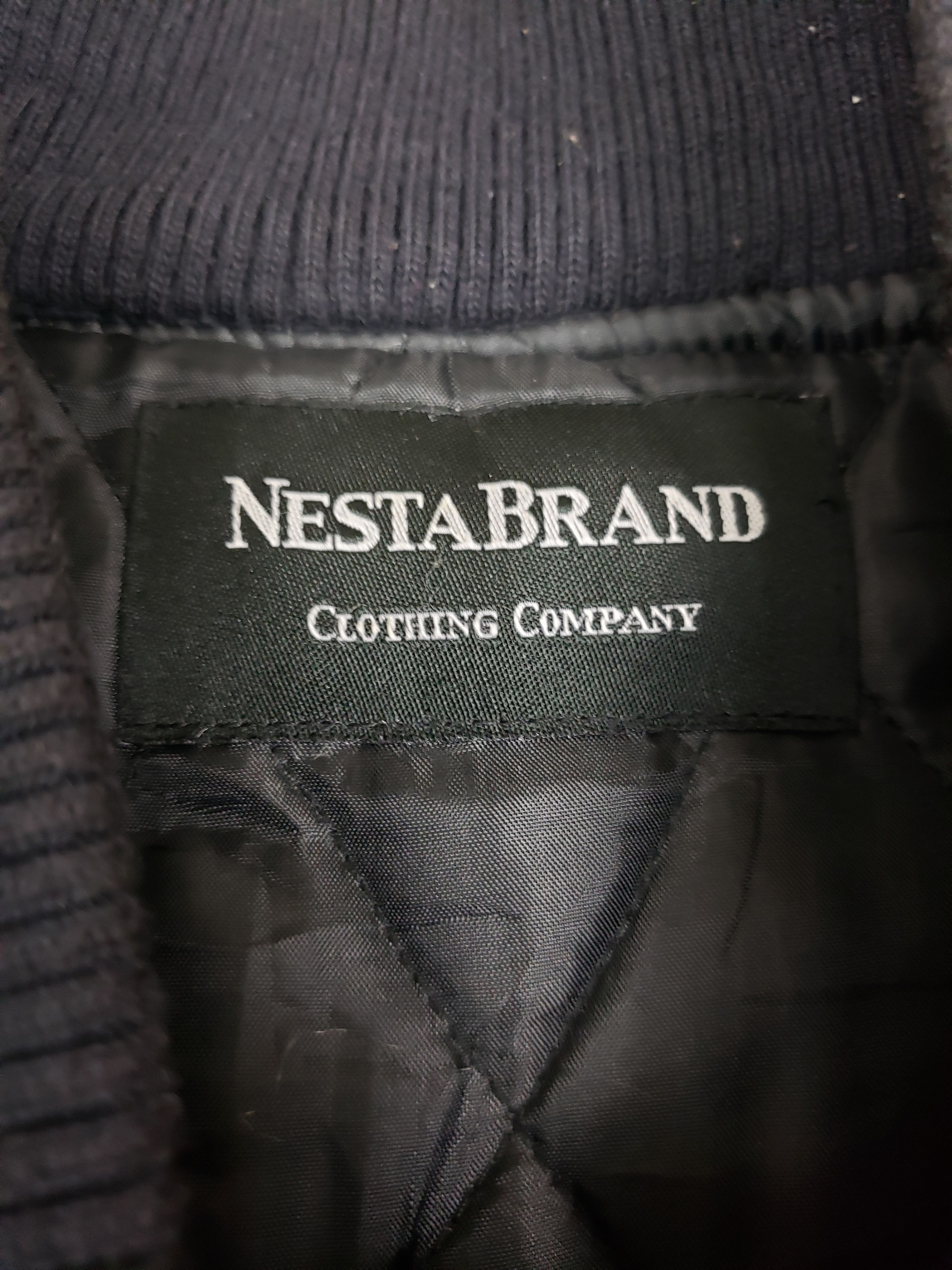 Japanese Brand × Vintage 💥Varsity Wool Jacket Nesta Brand Big Logo💥 Size US L / EU 52-54 / 3 - 7 Thumbnail