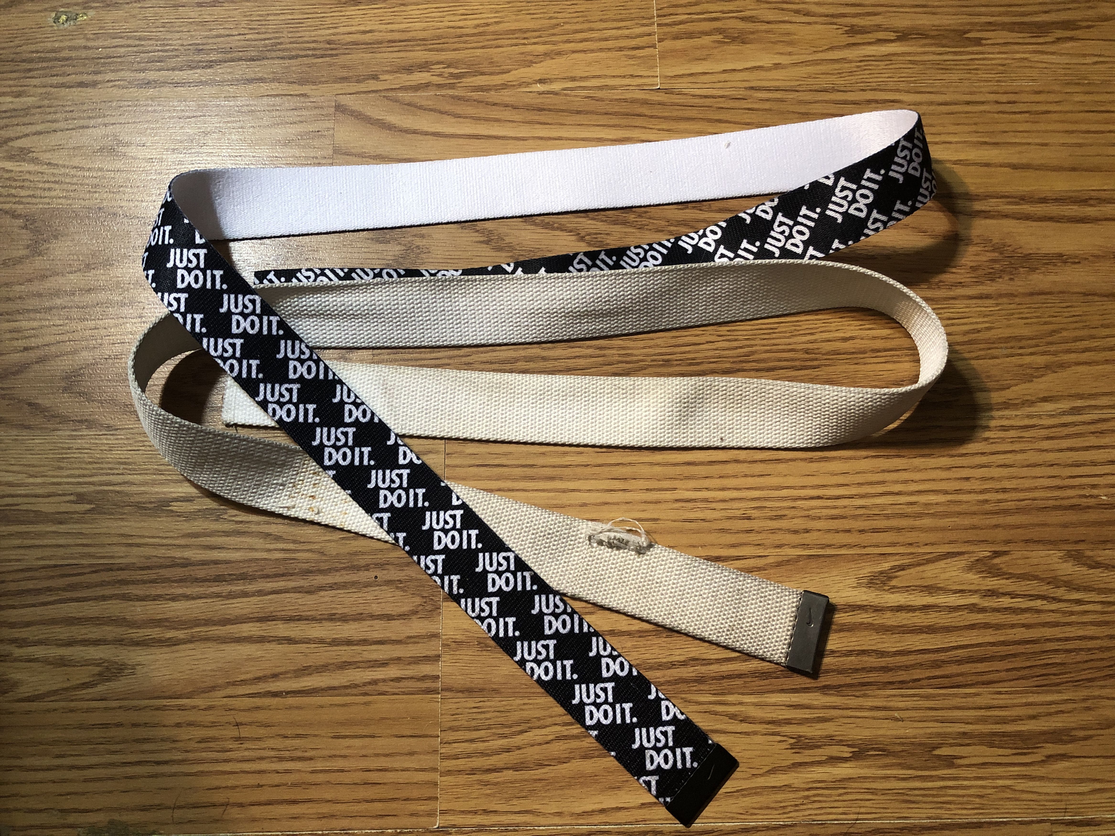 Nike Nike Just Do it & Blank White Canvas Belts One size Fits All Size ONE SIZE - 2 Thumbnail