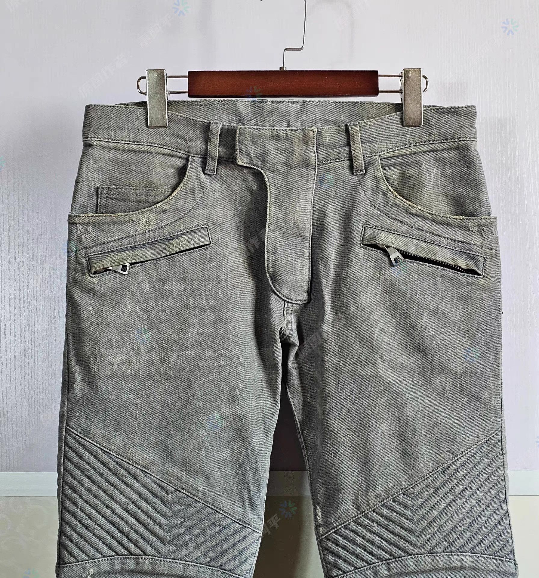 Balmain Balmain heavy-duty biker jeans Q4 Size US 34 / EU 50 - 2 Thumbnail