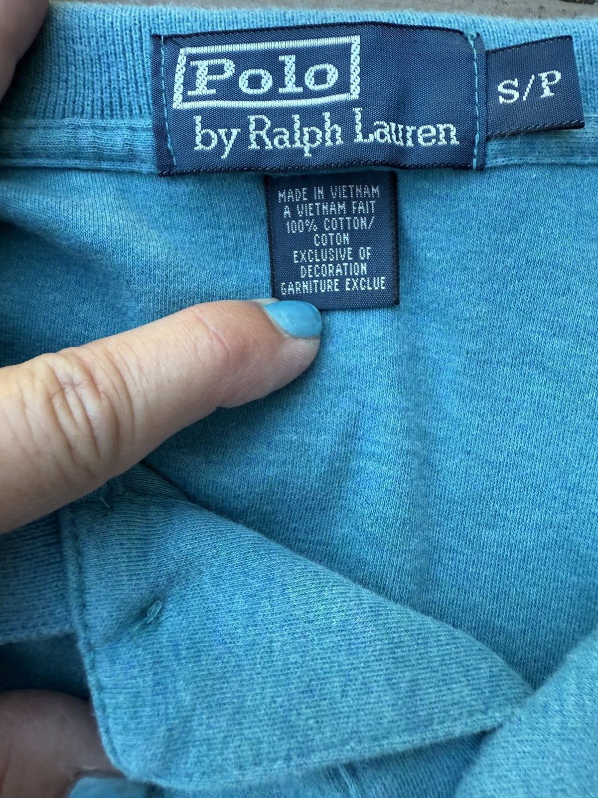 Polo Ralph Lauren Polo Ralph Lauren Mens Size Small Polo Shirt Teal Turquoise Size US S / EU 44-46 / 1 - 8 Thumbnail