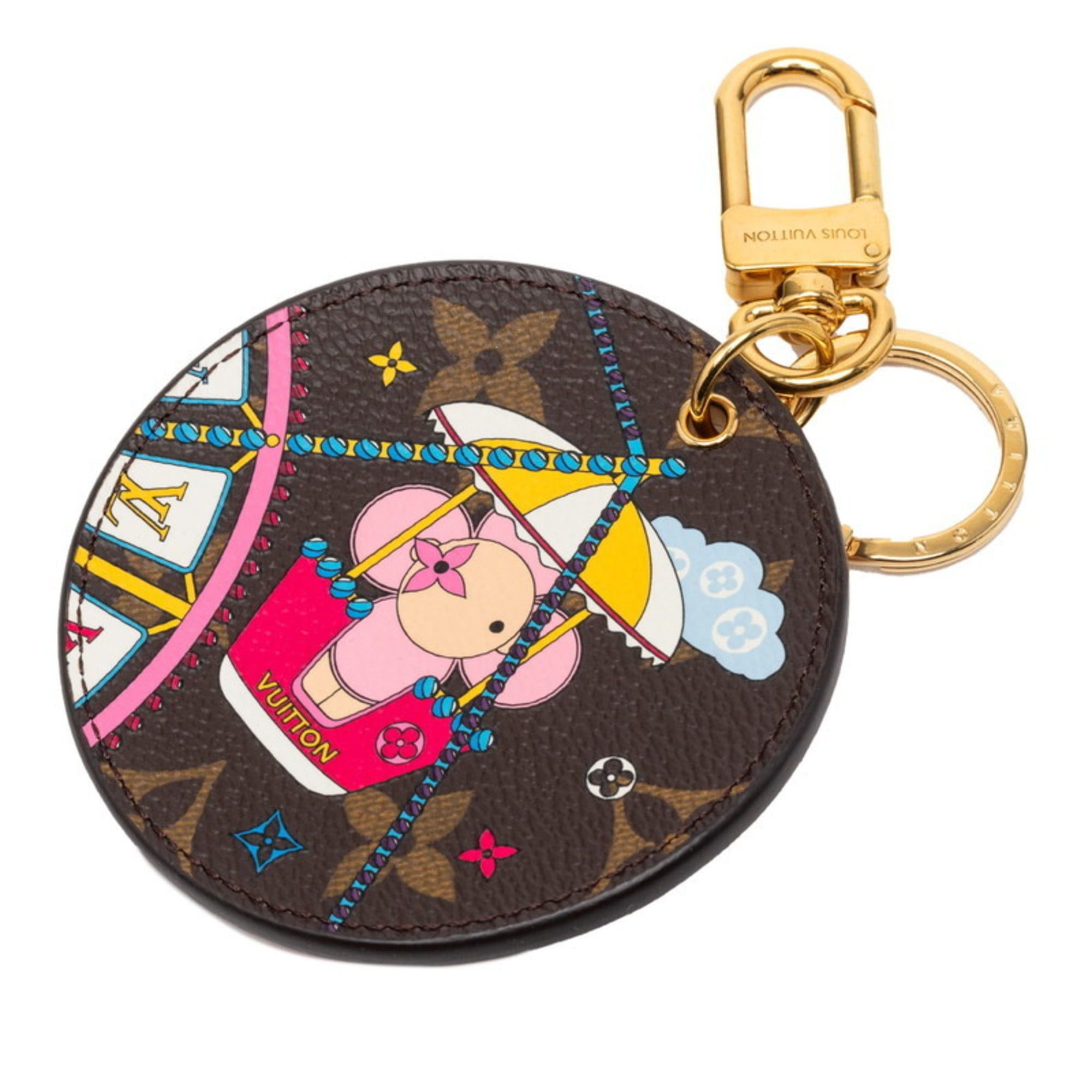 Louis Vuitton Louis Vuitton Monogram Porte-Clés Illustre Vivienne Keychain Charm M69855 Brown Multicolor Women's LOUIS VUITTON Size ONE SIZE - 1 Thumbnail