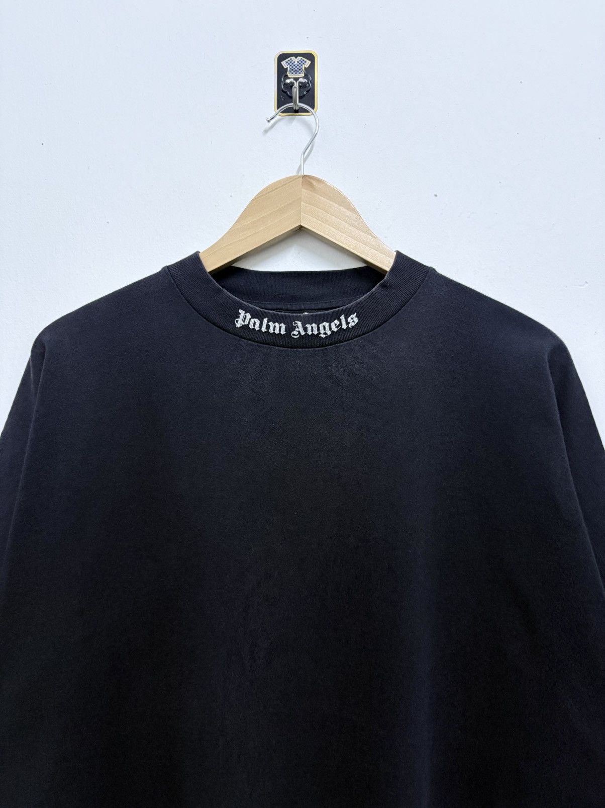 Palm Angels 2000's Palm Angels - Black Curved Classic Baggy T-Shirt Size US M / EU 48-50 / 2 - 4 Thumbnail