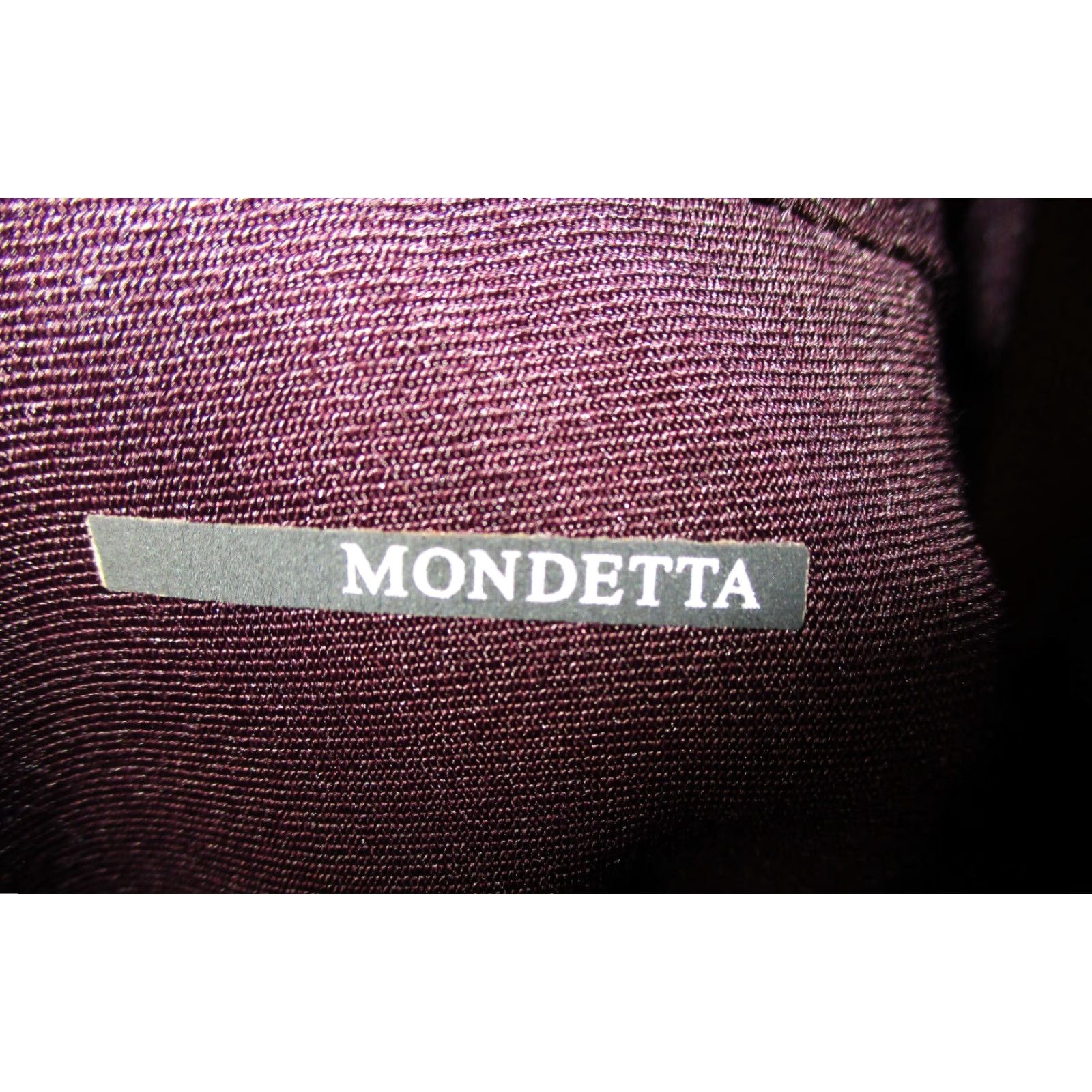 Vintage MONDETTA Burgundy Full Zip Compression Jacket Women's M/L Sized Jacket Long Sleeve Mens? Women Size M / US 6-8 / IT 42-44 - 6 Thumbnail