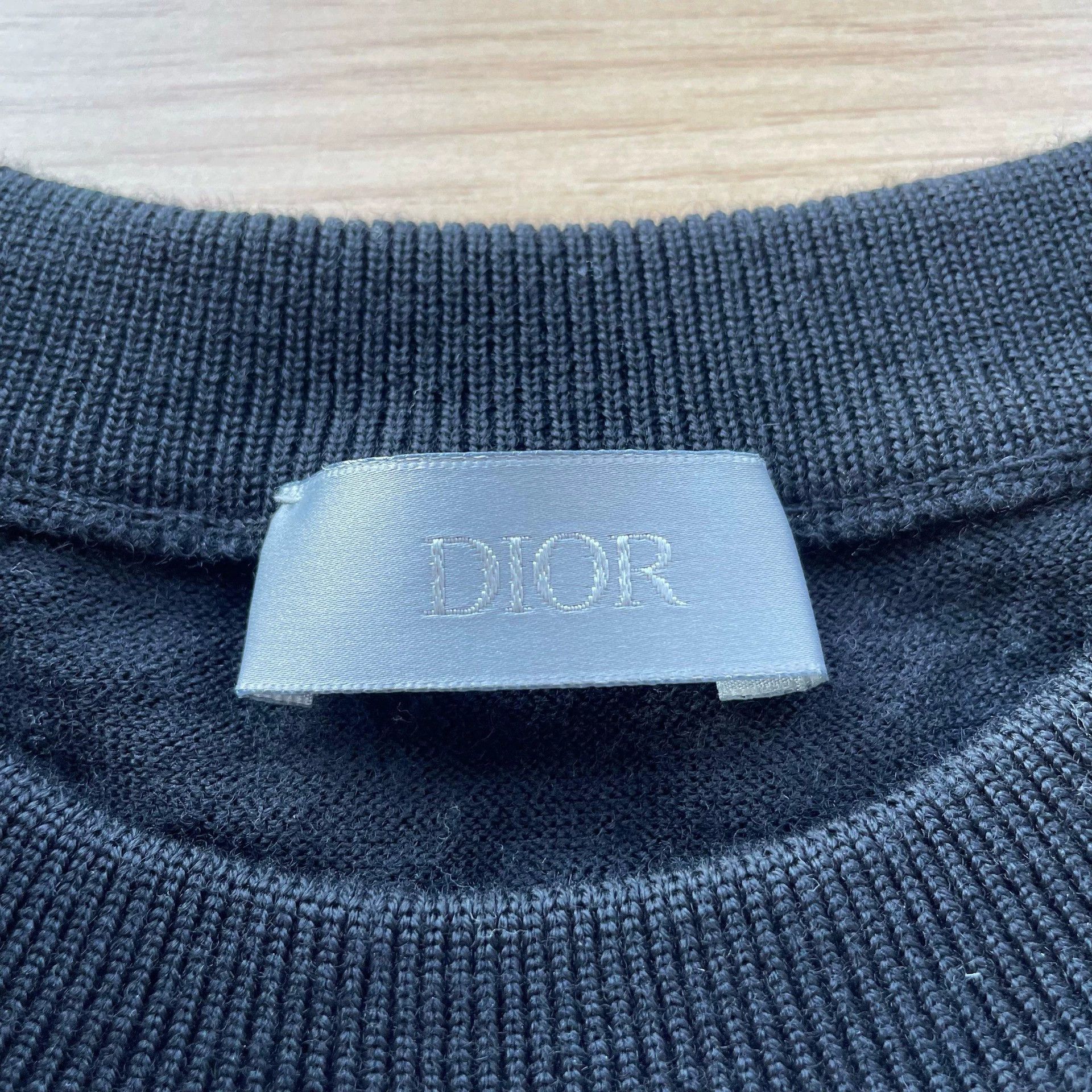 Dior DIOR 98 New Black S Laser Logo Knit Sweater Size S / US 4 / IT 40 - 5 Thumbnail