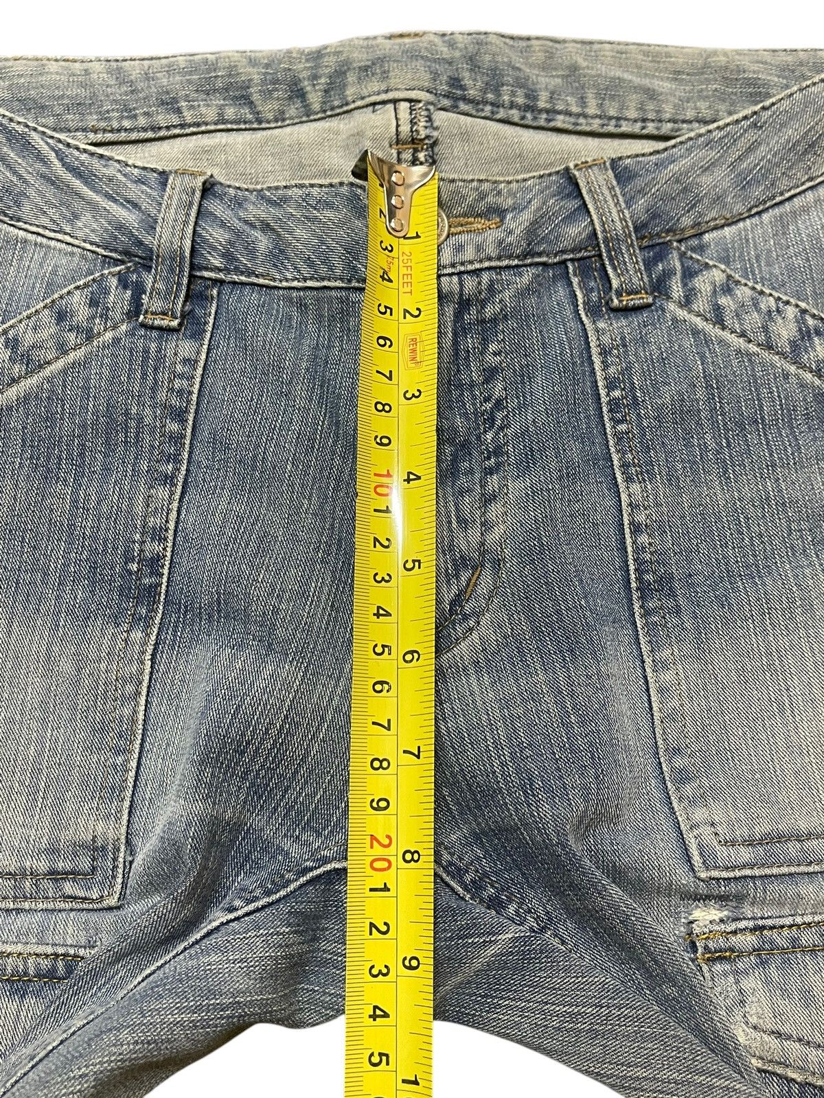 14th Addiction Vintage Japanese Brand Bush Pants Faded Wash Flare Jeans Size US 28 / EU 44 - 14 Thumbnail