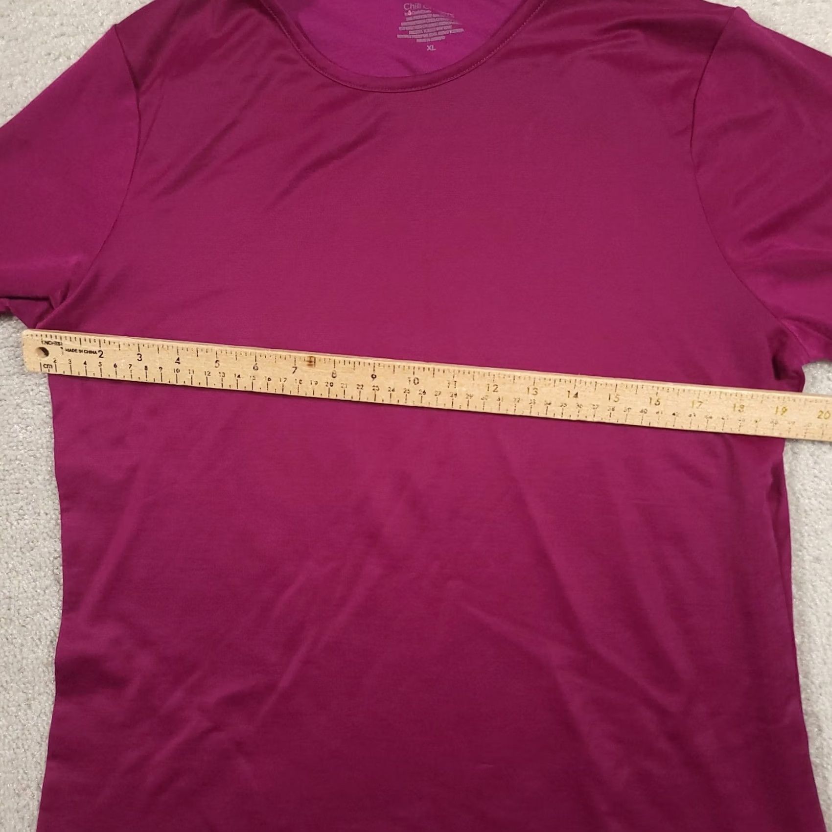 Vintage Chill Chasers CuddlDuds Purple Stretch Long Sleeve Crew Neck Top XL WomensCrewneck Shirt Long Sleeve Pullover Casual Size XL / US 12-14 / IT 48-50 - 3 Thumbnail