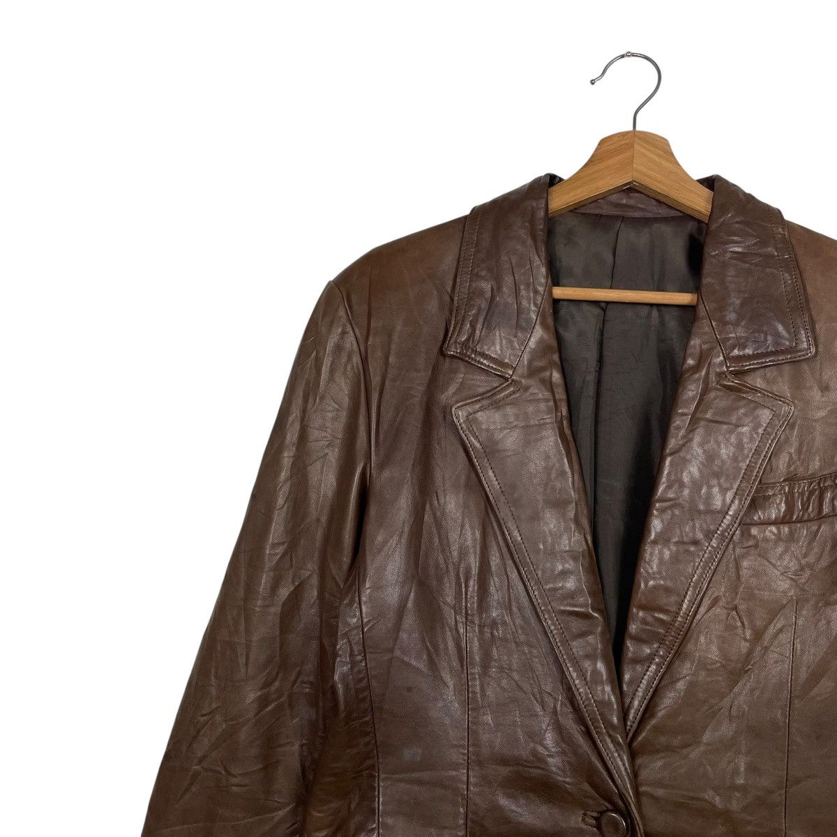 Other Blu Fox Roma Leather Jacket Size L / US 10 / IT 46 - 6 Thumbnail