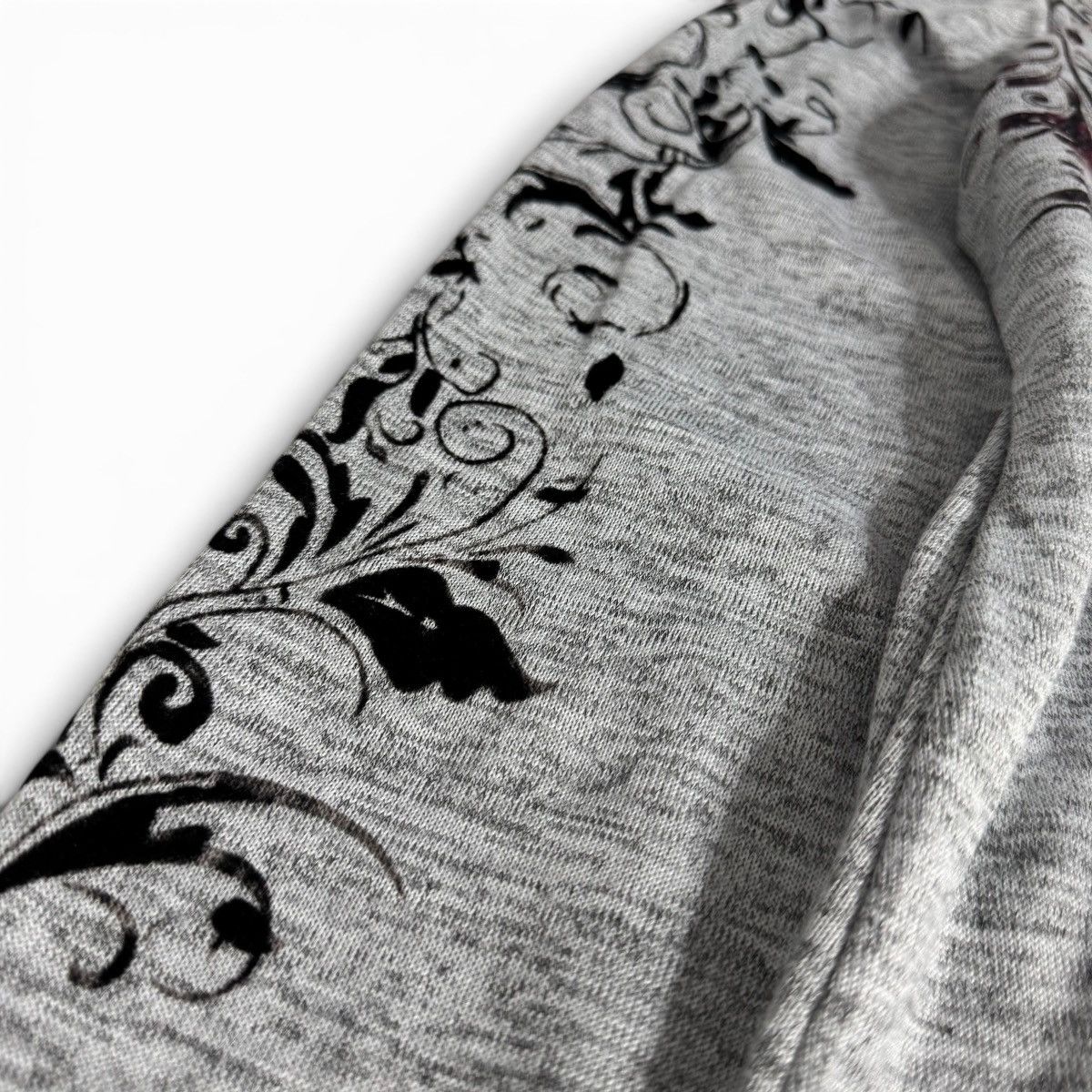 Avenue Cyber Y2K Pink & Grey Studded Fleur De Lys Longsleeve Top Size L / US 10 / IT 46 - 4 Thumbnail