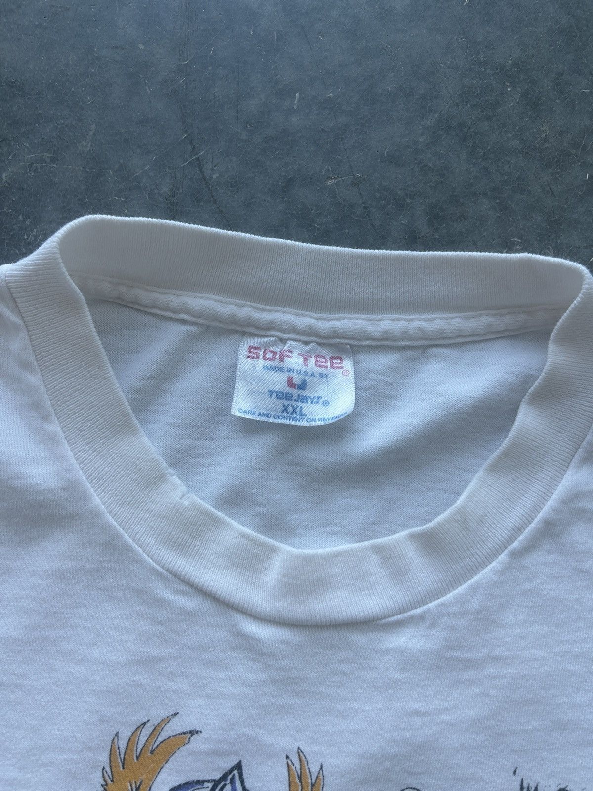 Vintage Crazy Vintage 90s Frat Graphic Tee Size US XXL / EU 58 / 5 - 10 Thumbnail