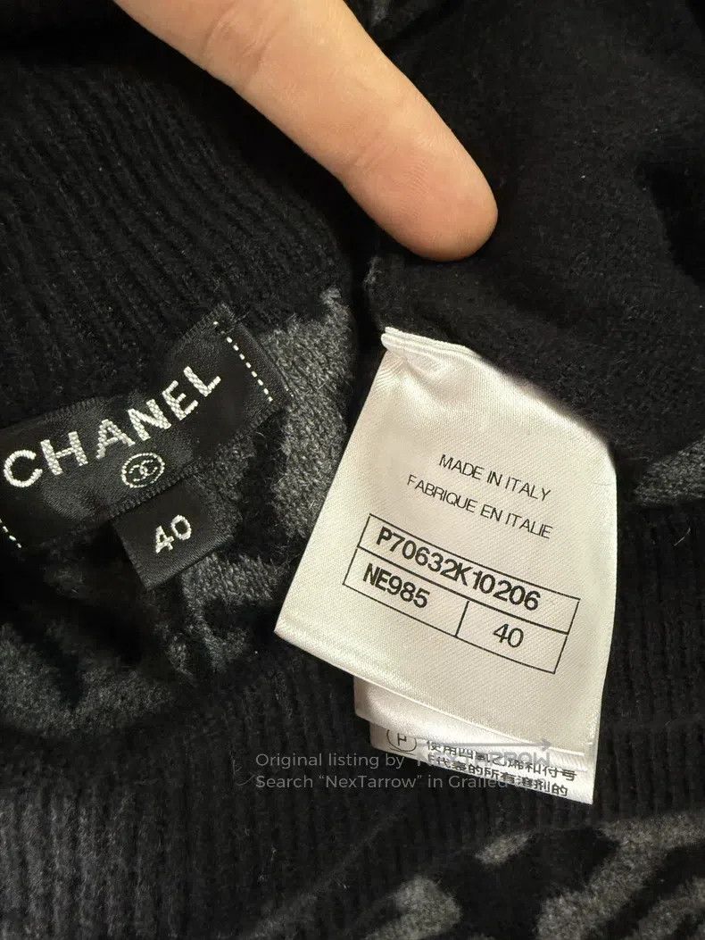 Chanel Chanel 21N black cashmere ski letter trousers Size 26" / US 2 / IT 38 - 5 Thumbnail