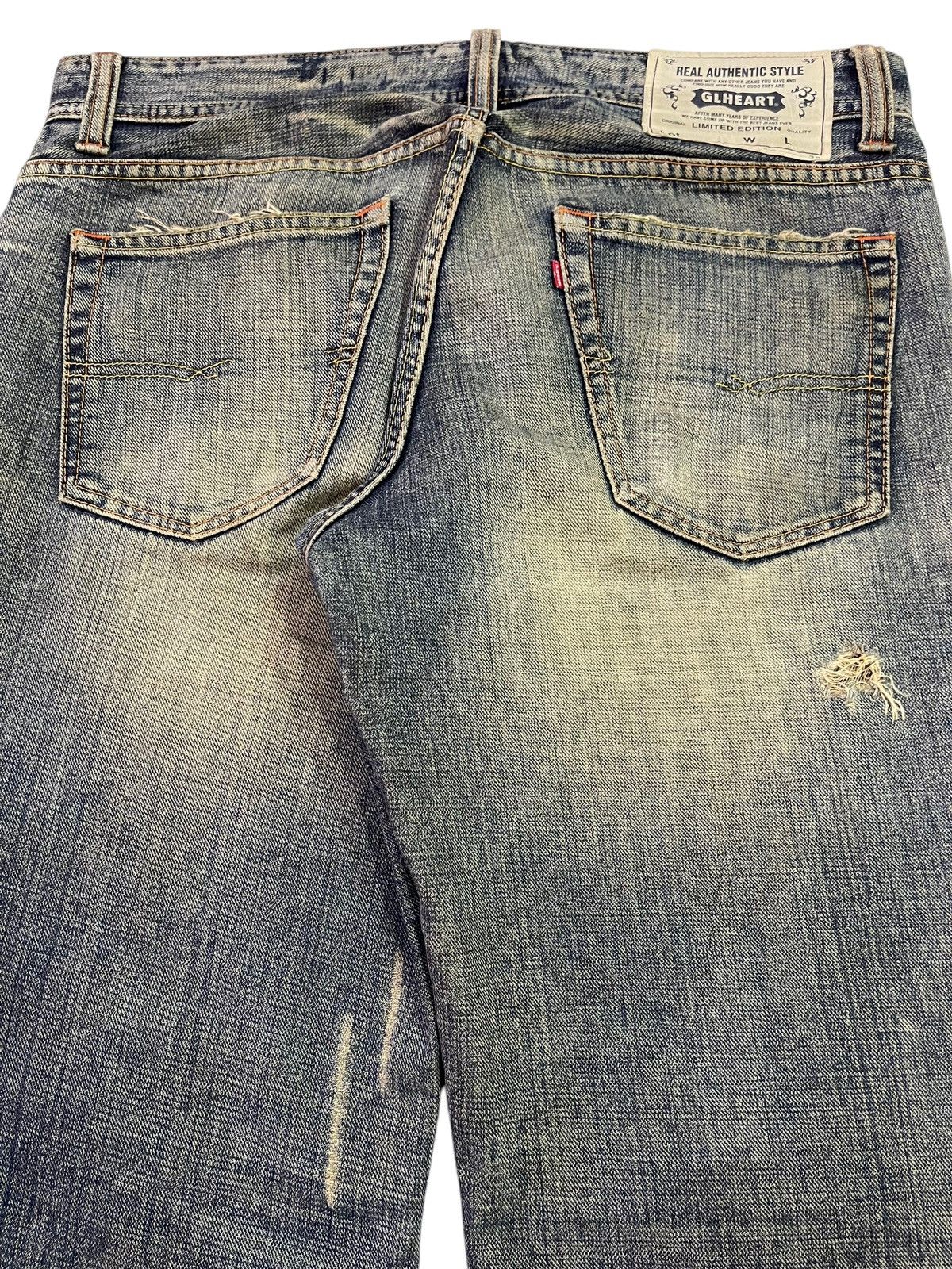 Hysteric Glamour Vintage Japanese Brand Mud Wash Distress Style Baggy Jeans Size US 36 / EU 52 - 6 Thumbnail