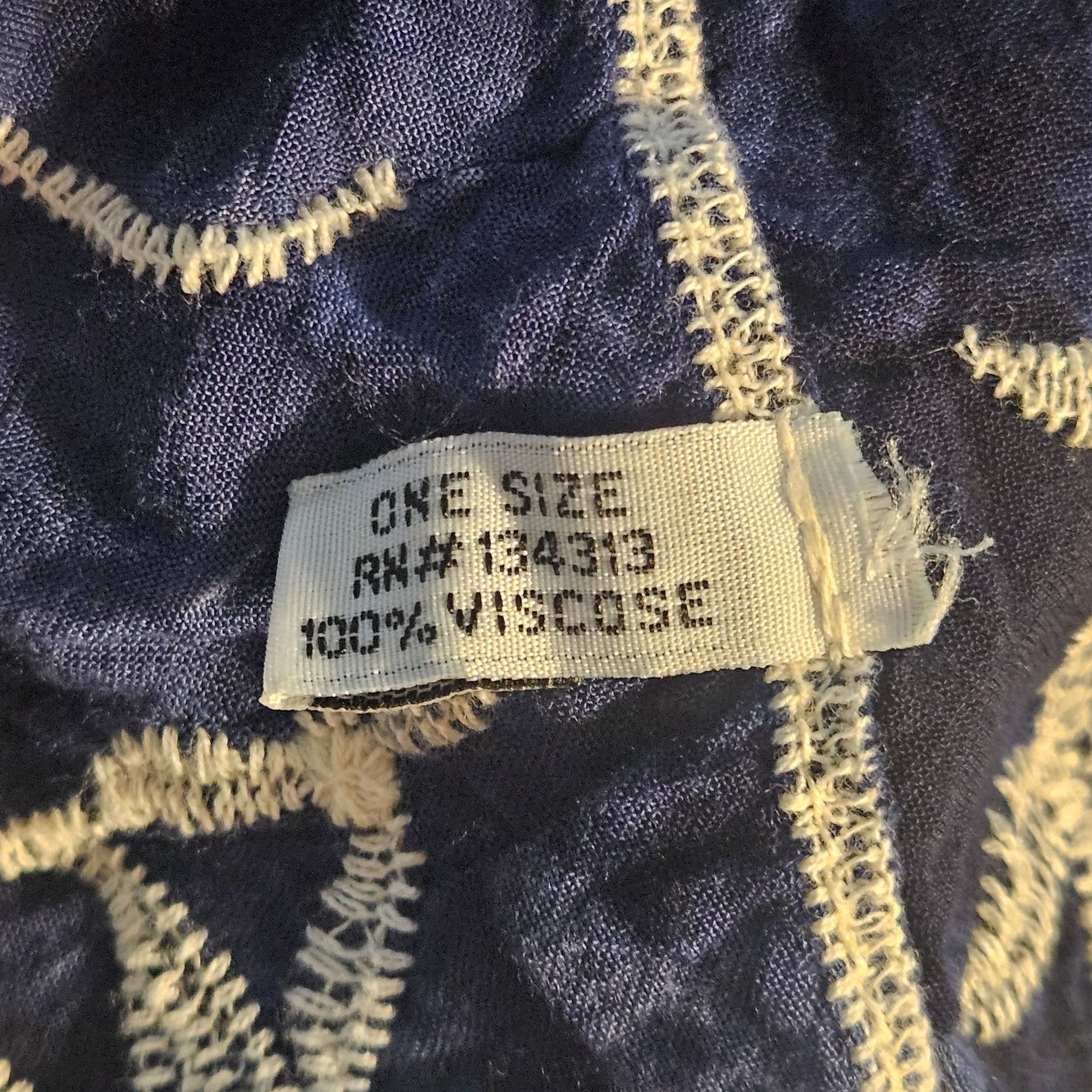 Other Blue & White Embroidered Tie-Front Kimono Cardigan One Size Size M / US 6-8 / IT 42-44 - 8 Thumbnail