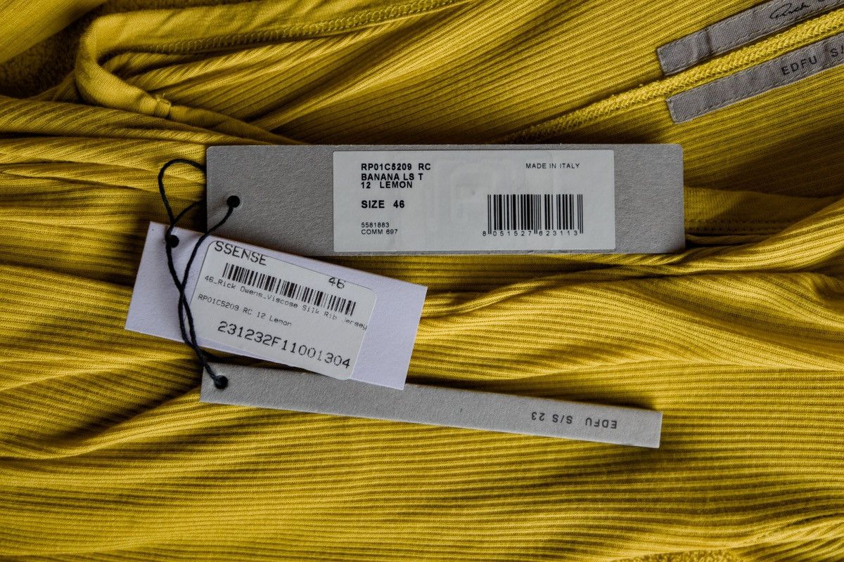 Rick Owens ZIGGY BANANA TANK TOP. Rick Owens EDFU S/S 2023 Size L / US 10 / IT 46 - 8 Thumbnail