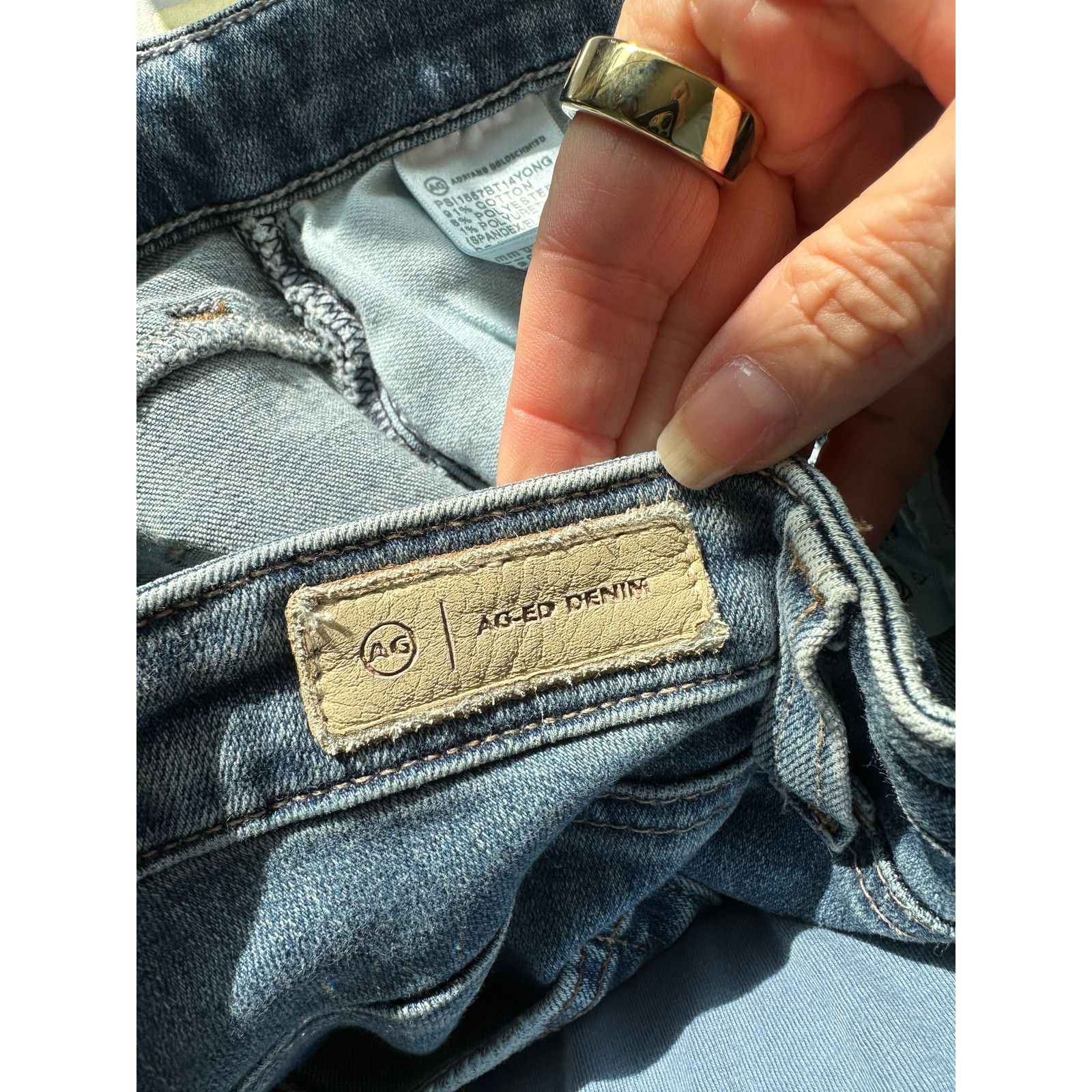 AG Adriano Goldschmied AG Adriano Goldschmied Prima Crop Cigarette Jeans Blue US 28 Size 28" / US 6 / IT 42 - 11 Thumbnail