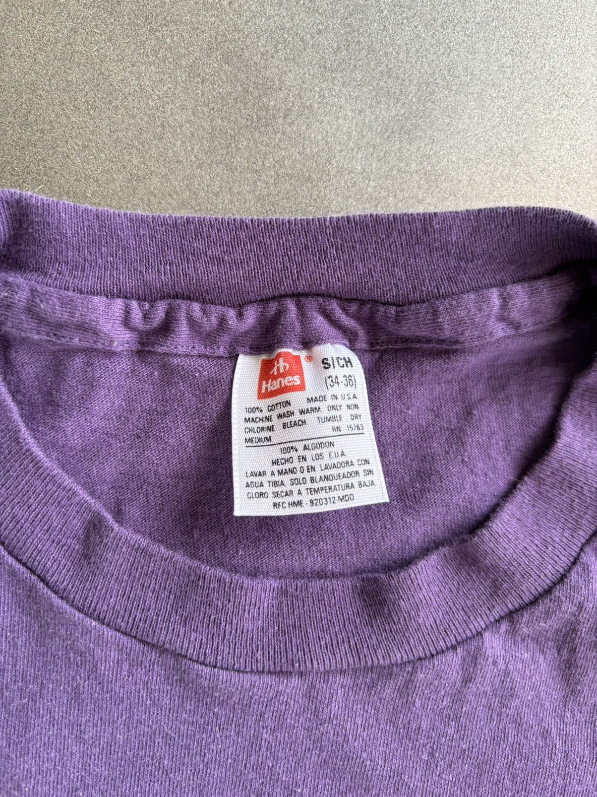 Hanes × Vintage 1970s Vintage Hanes Blank Tee Single Stitch Small USA Mens Size US S / EU 44-46 / 1 - 2 Thumbnail
