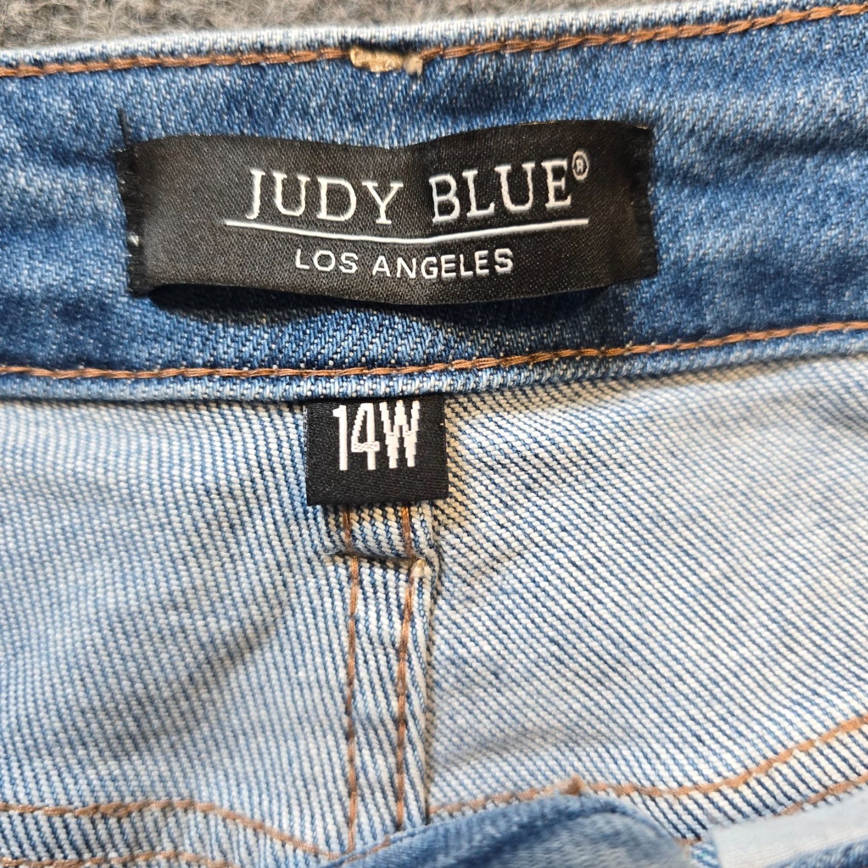 Vintage Judy Blue Jeans Womens Size 14W Blue 90s Straight Leg Distressed Capsule Size 36" / US 14 / IT 50 - 5 Thumbnail