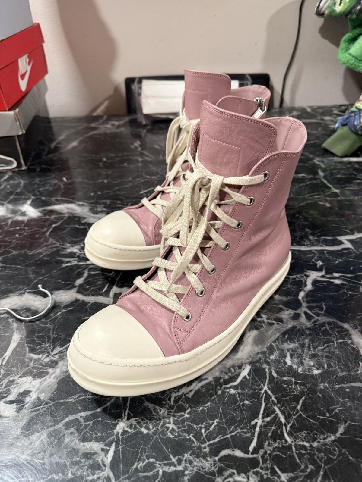 Rick Owens Rick Owens Hi Ramone Size 43 EU / 10 US Size US 10 / EU 43 - 21 Thumbnail