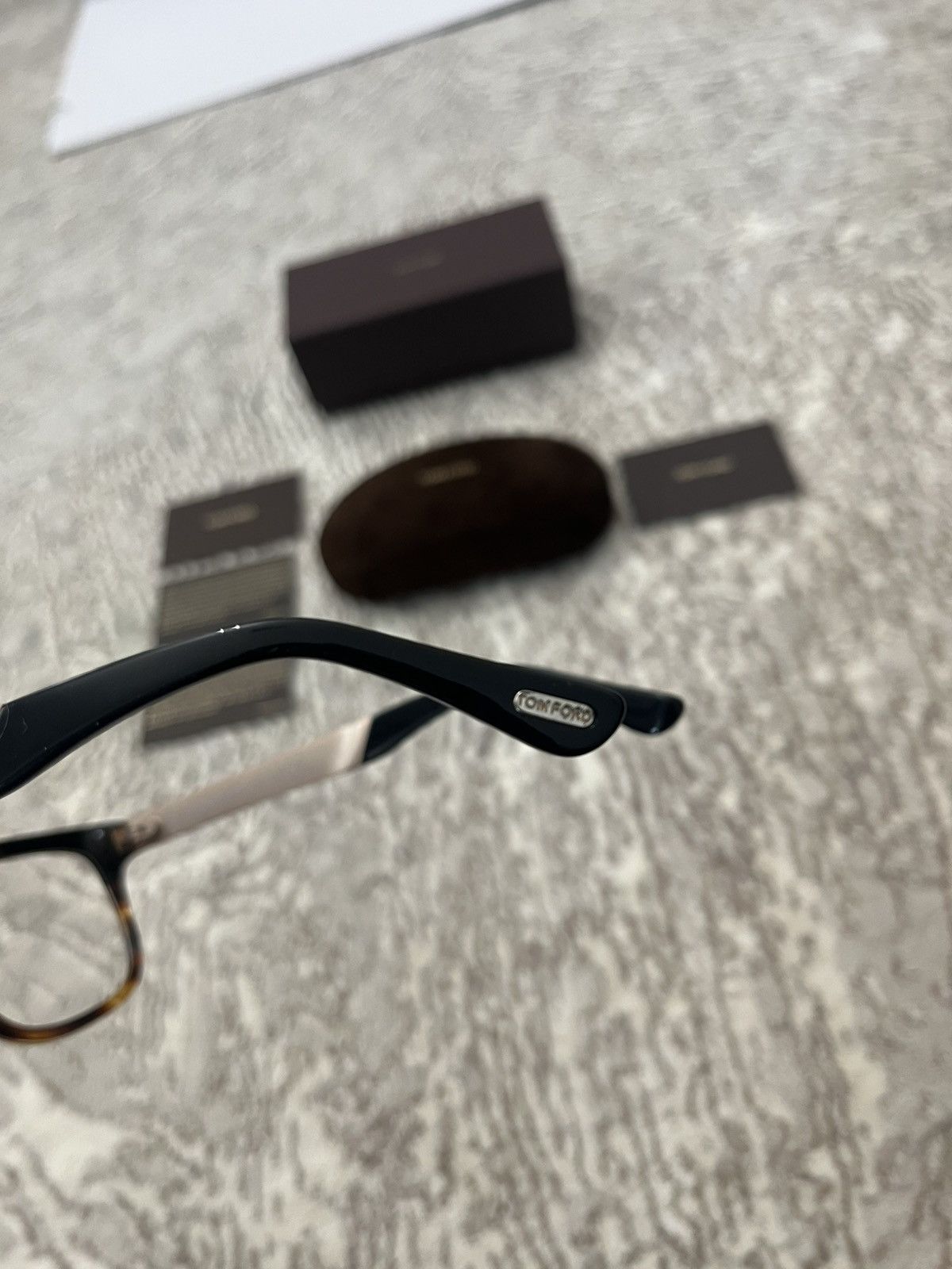 Tom Ford Tom Ford Square Block Black & Tourtise Optical Frames Glasse Size ONE SIZE - 9 Thumbnail