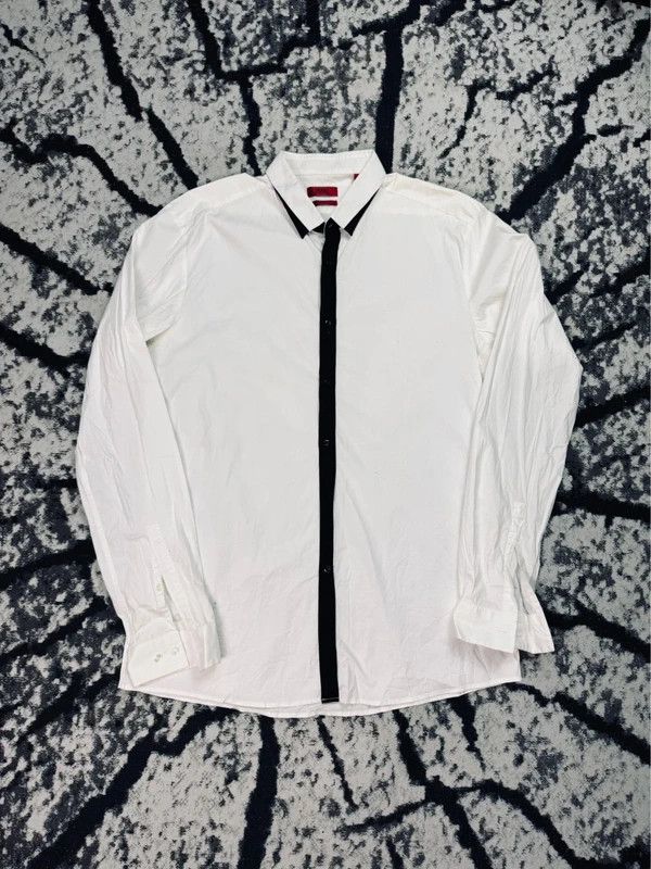 Hugo Boss Elegant Hugo Boss shirt white black XXL slim Size US XXL / EU 58 / 5 - 1 Thumbnail