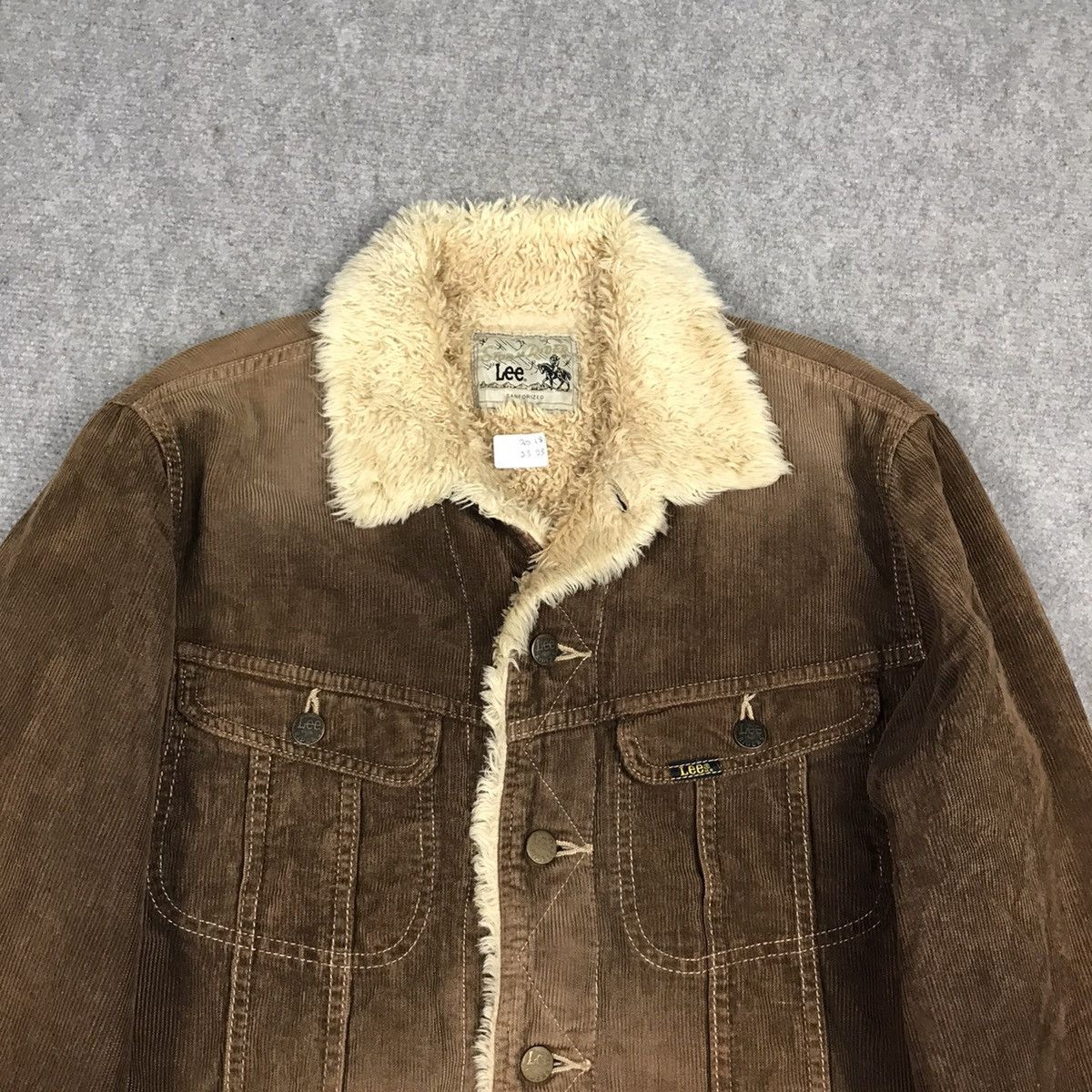 Japanese Brand × Lee LEE CORDUROY SHERPA BUTTON SUNFADED JACKET Size US S / EU 44-46 / 1 - 2 Thumbnail