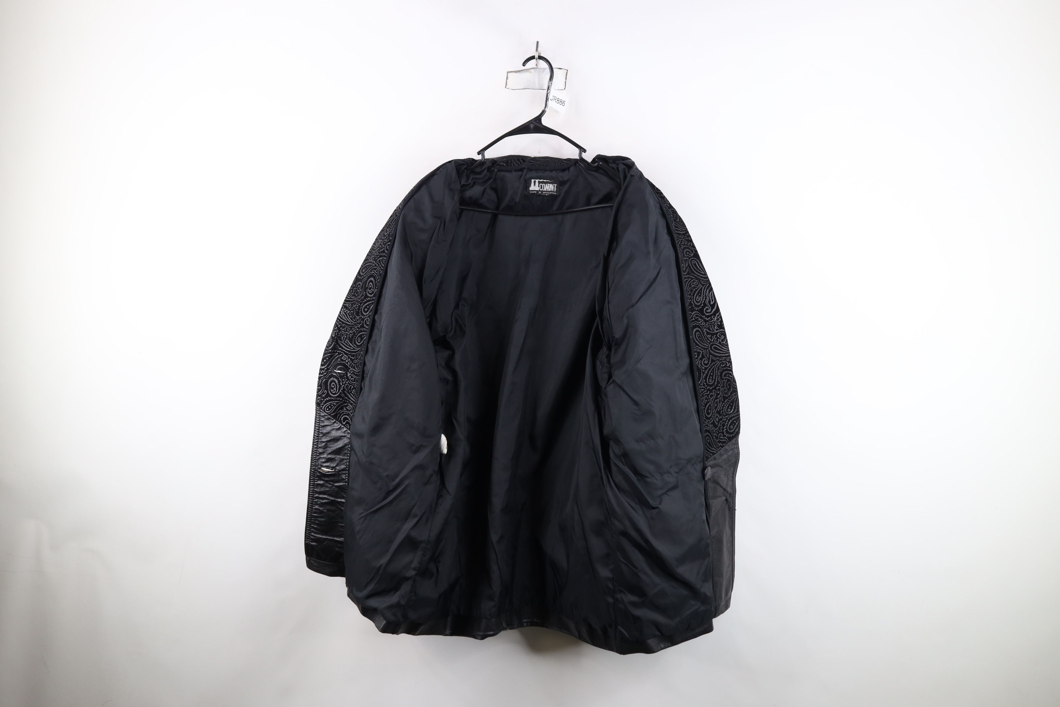 Vintage Vintage 90s Streetwear Gothic Distressed Leather Jacket Size S / US 4 / IT 40 - 11 Thumbnail