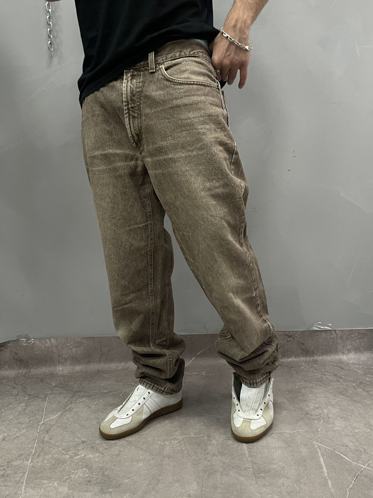 Diesel Rare carhartt style baggy retro jeans distressed y2k Size US 33 - 4 Thumbnail