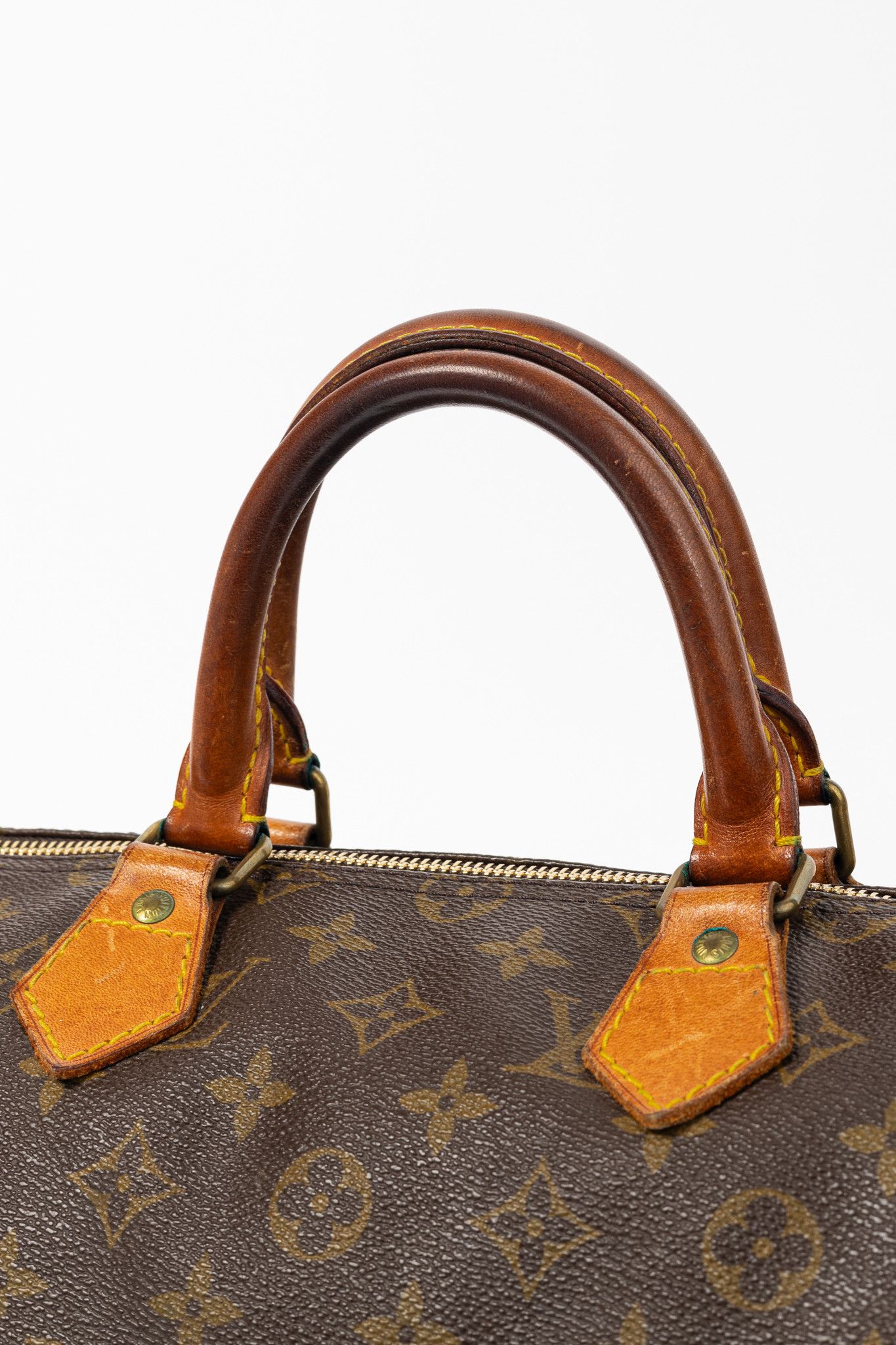 Louis Vuitton Louis Vuitton 80's Speedy 35 Monogram Canvas Boston Bag Size ONE SIZE - 7 Thumbnail