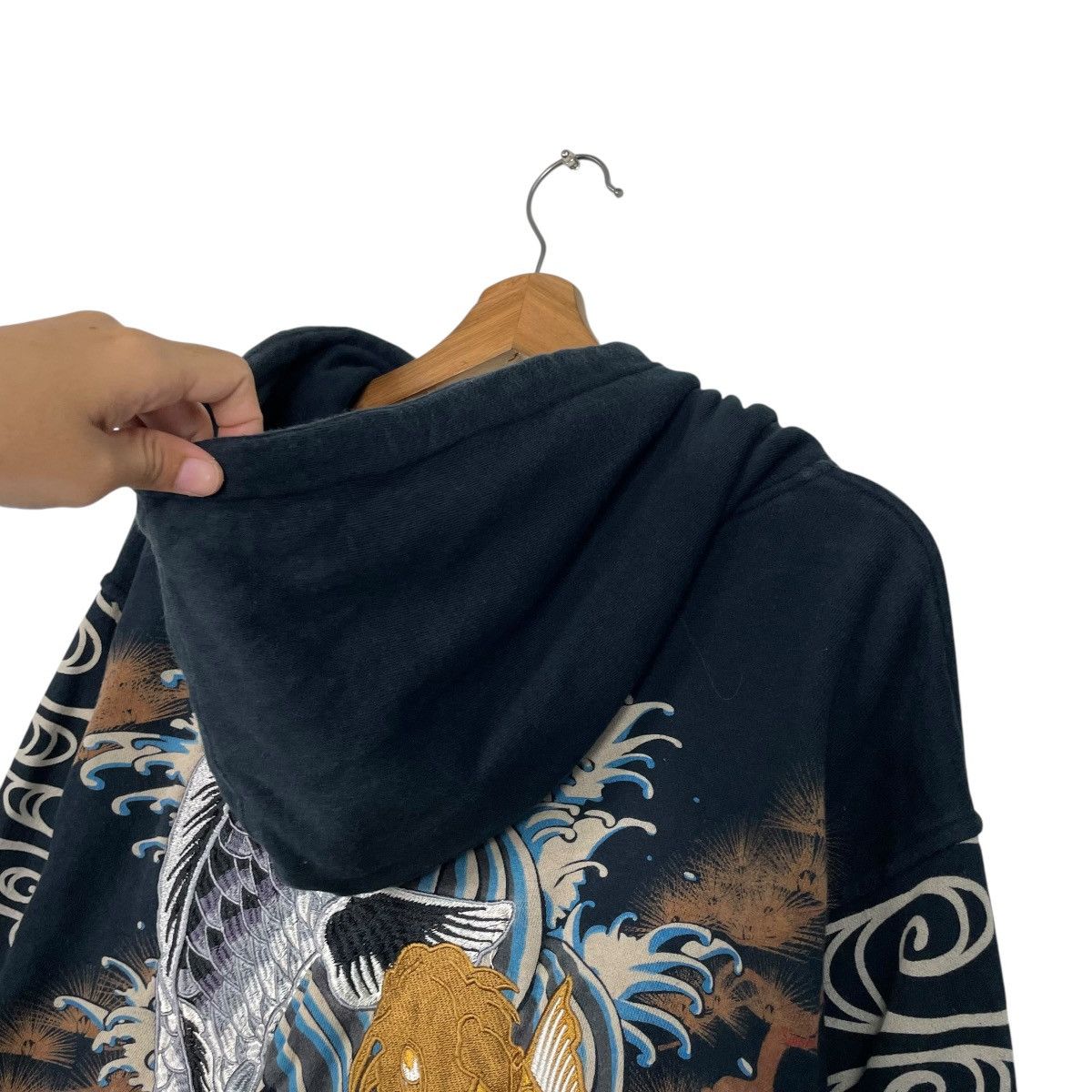 Japanese Brand Japanese Brand Koi Fish Sukajan Zipper Hoodie Size US M / EU 48-50 / 2 - 3 Thumbnail
