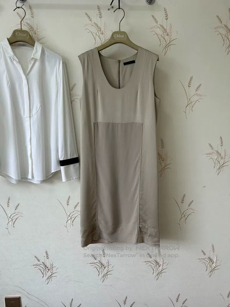 The Row The Row size 6 Champagne minimalist sleeveless dress Size M / US 6-8 / IT 42-44 - 2 Thumbnail