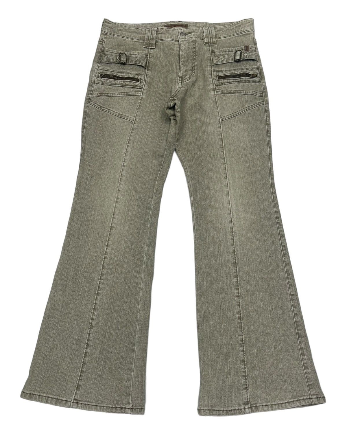 Japanese Brand Vintage Japanese Brand Flash Denim Flare Jeans Size US 31 - 1 Thumbnail