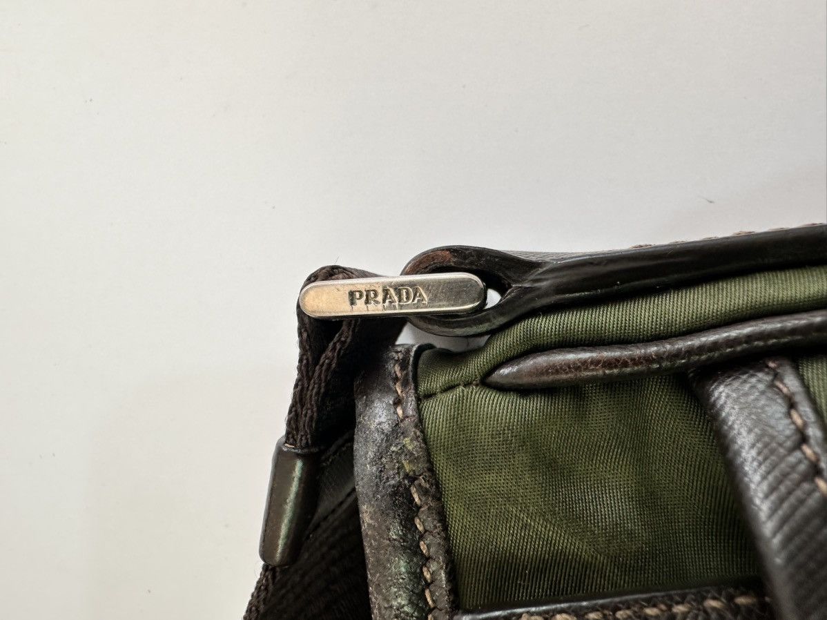 Miu Miu PRADA Tessuto Nylon Flat Messenger Bag Green Size ONE SIZE - 4 Thumbnail