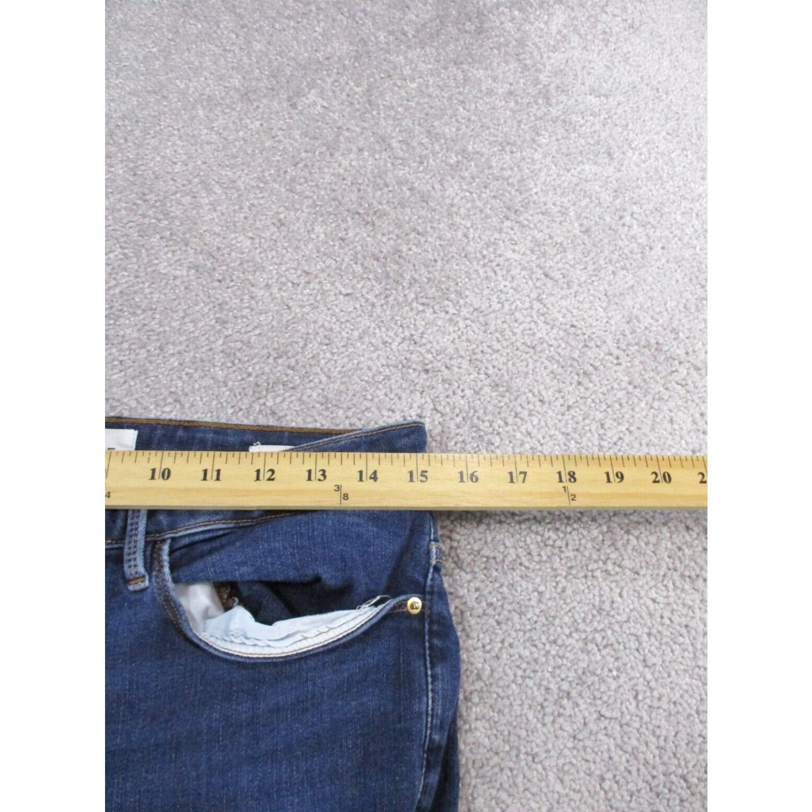 Frame FRAME Jeans Womens Skinny Dark Wash Denim High Rise Size 2 Blue Size 26" / US 2 / IT 38 - 7 Thumbnail