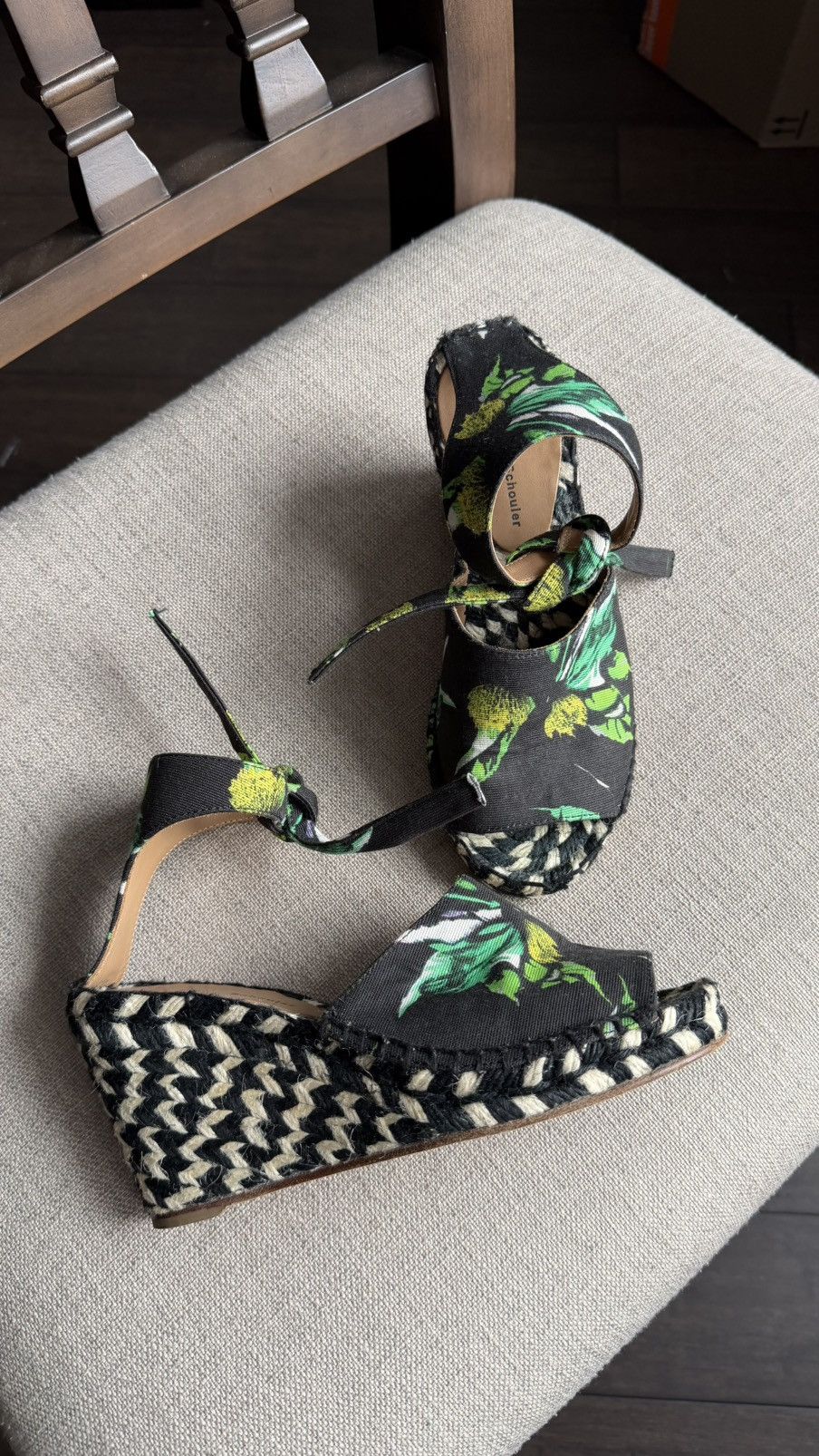 Proenza Schouler Proenza Schouler Peep Toe Wedge Heels Size 35 Size US 5 / IT 35 - 1 Thumbnail