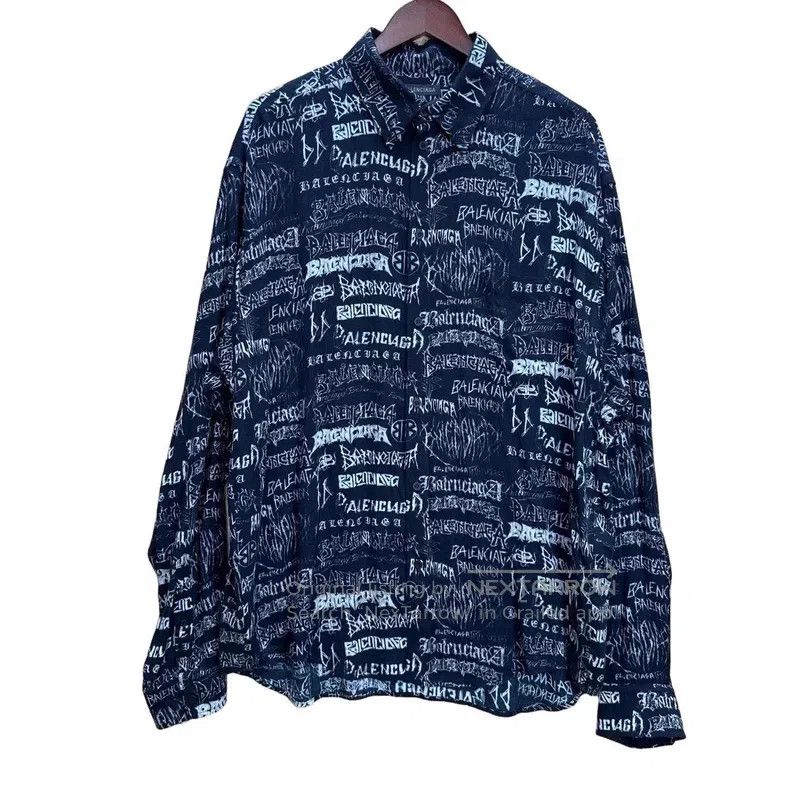 Balenciaga size 36 Graffiti Full Print Shirt
