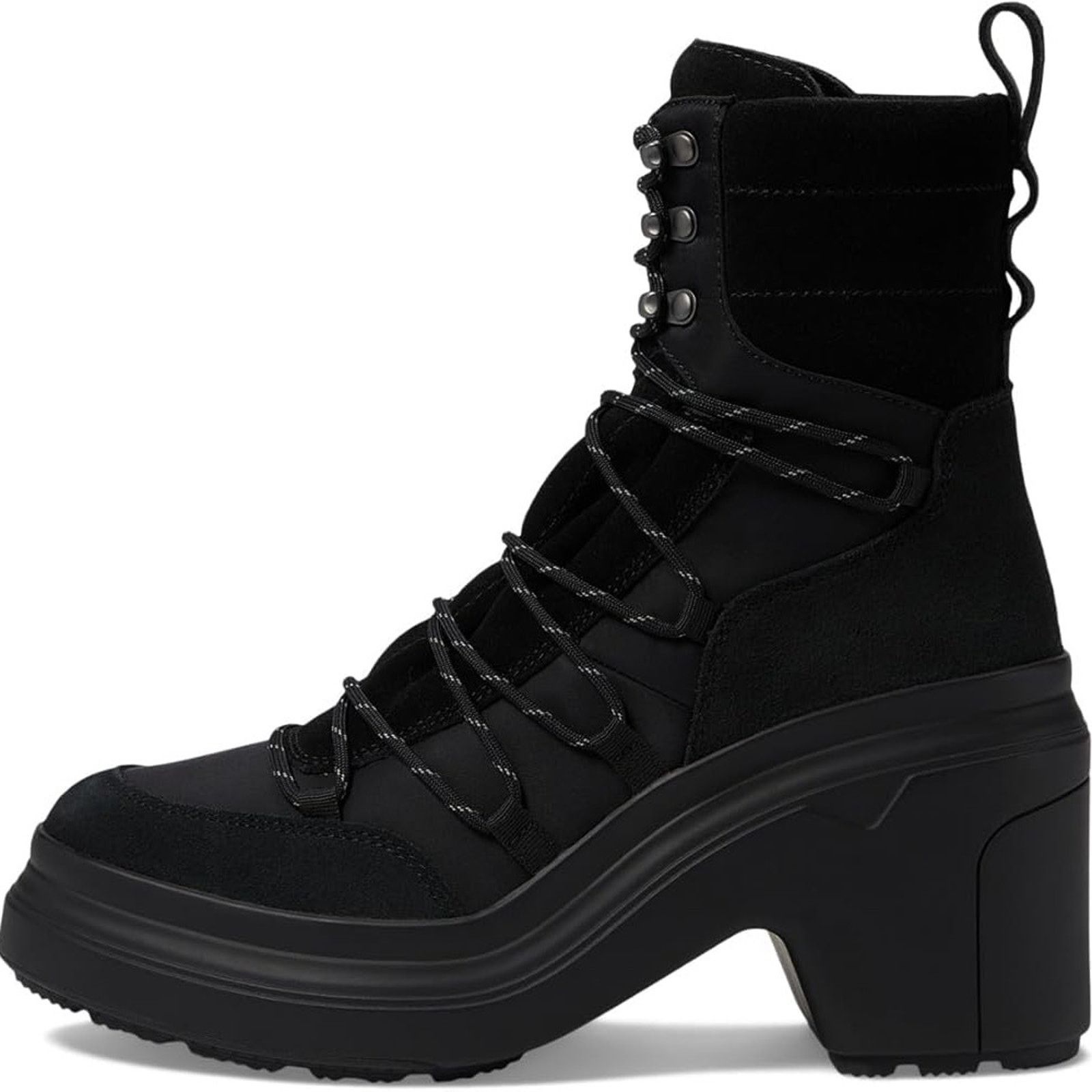 Hunter Hunter Womens Discoverer Mid Lace-Up Leather Heel Boot Size US 6 / IT 36 - 4 Thumbnail