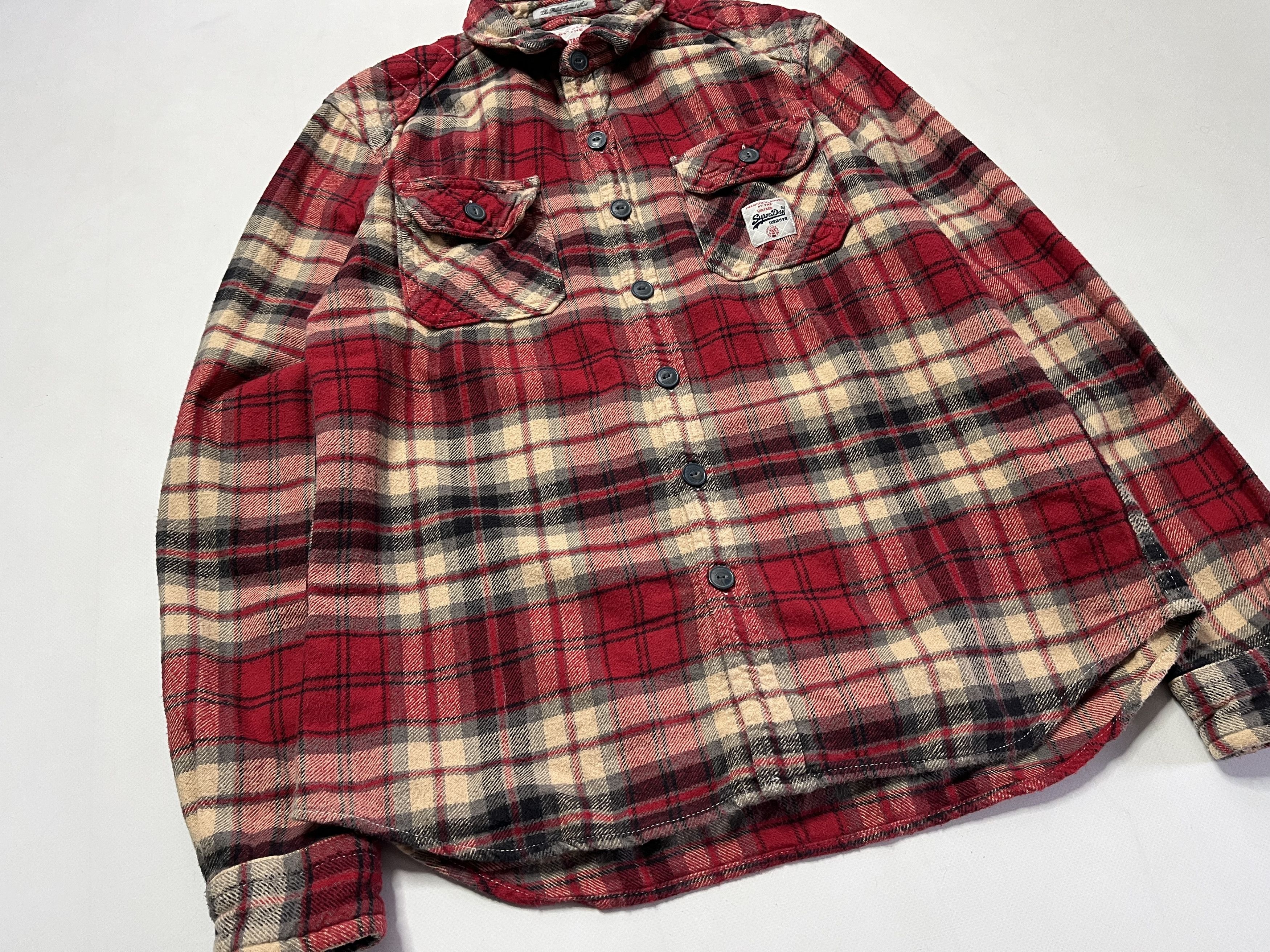 Flannel × Superdry Superdry Premium Flannel by vintage shirt button up Size US L / EU 52-54 / 3 - 2 Thumbnail